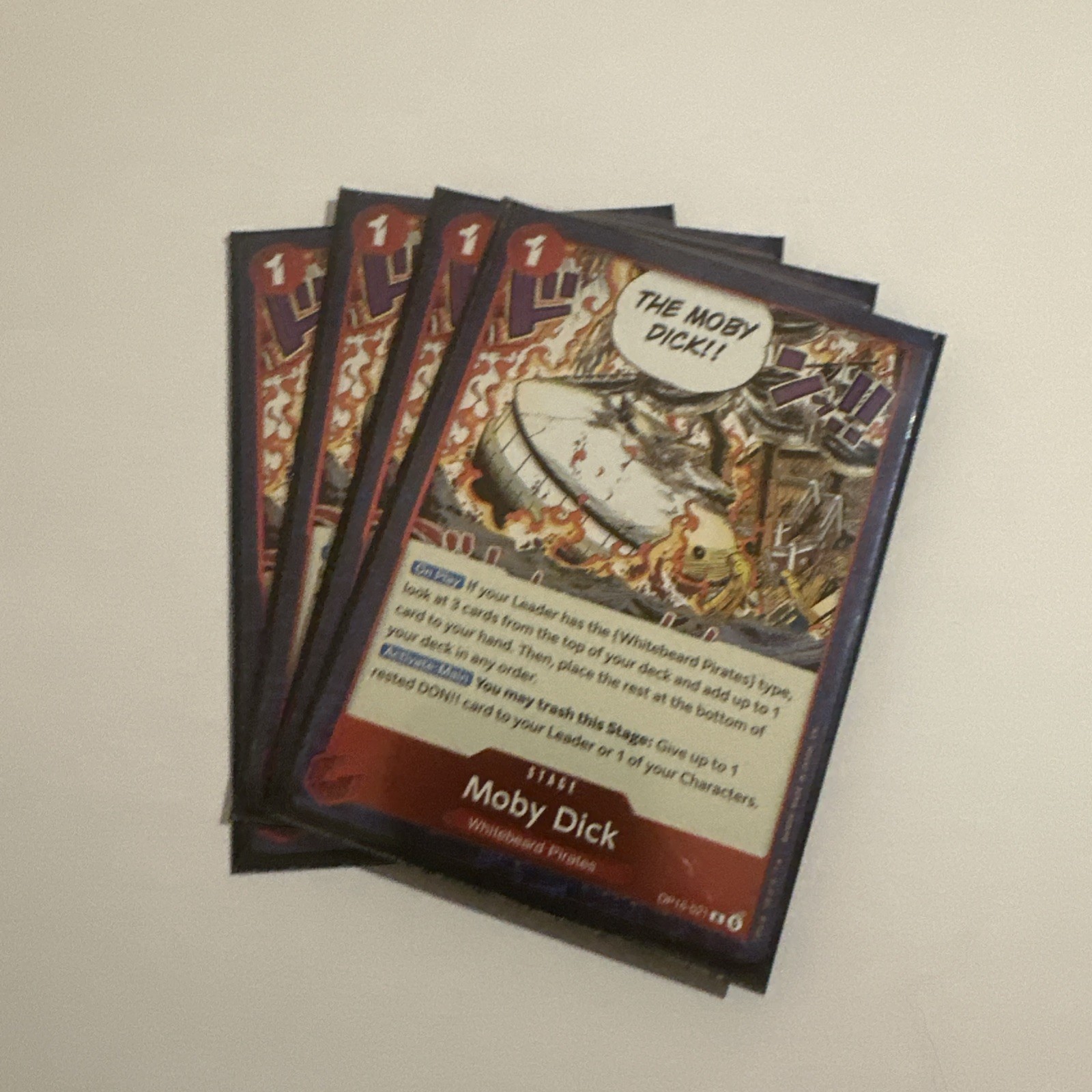 Moby Dick - 4x Rare OP16-021 - One Piece TCG Moby Dick - 4x Rare OP16-021 - One Piece TCG