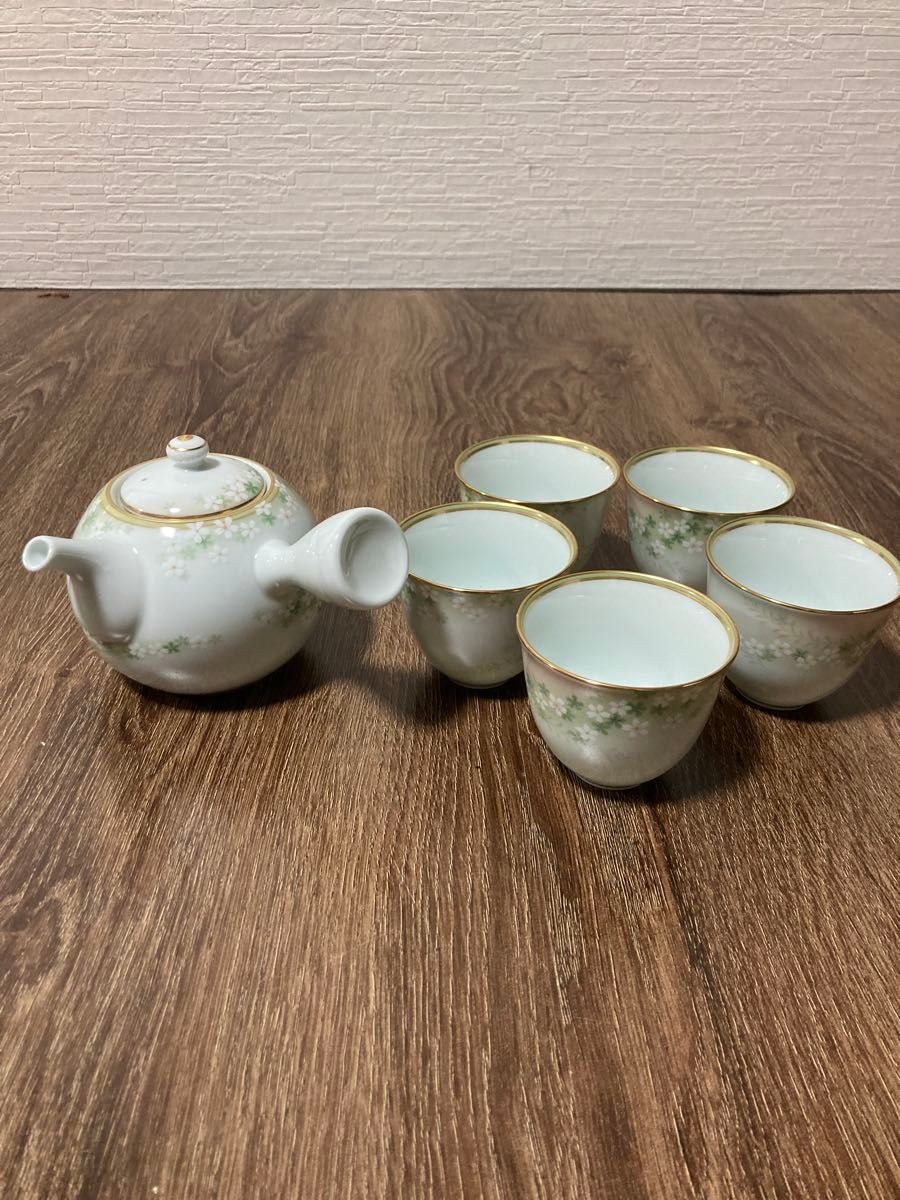 Noritake Teacup Set of 5 Fine Porcelain Yunomi Green Tea Set Box Japanese Craft