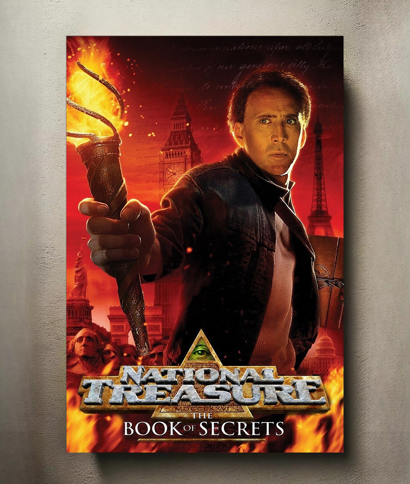 National Treasure: Book of Secrets 8x12 Metal Movie Poster Sign National Treasure: Book of Secrets 8x12 Metal Movie Poster Sign