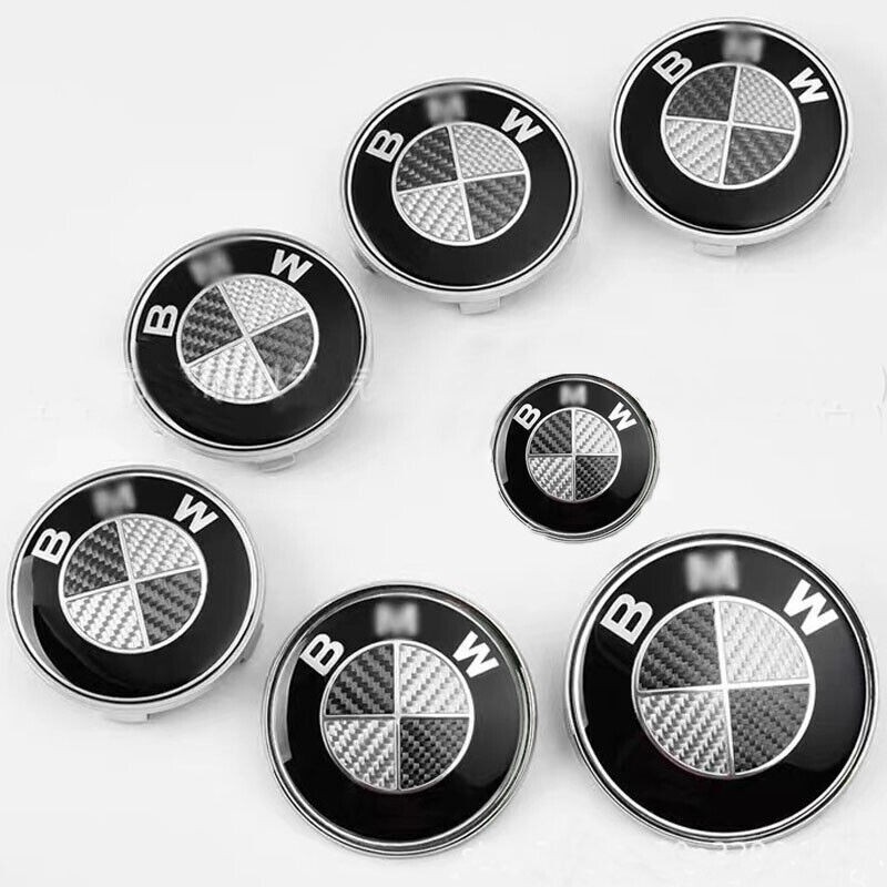 7Pcs HubCaps Steering Wheel Emblem Badge Set 82mm 74mm 68mm For B-M-W 7Pcs HubCaps Steering Wheel Emblem Badge Set 82mm 74mm 68mm For B-M-W