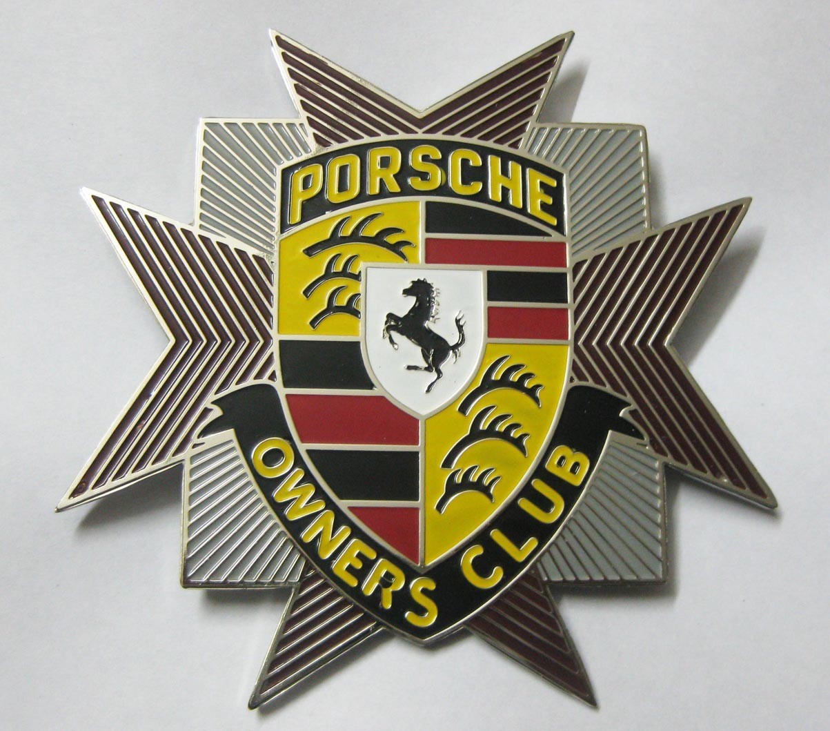 Porsche owners club badge grill badge emblem Porsche owners club badge grill badge emblem
