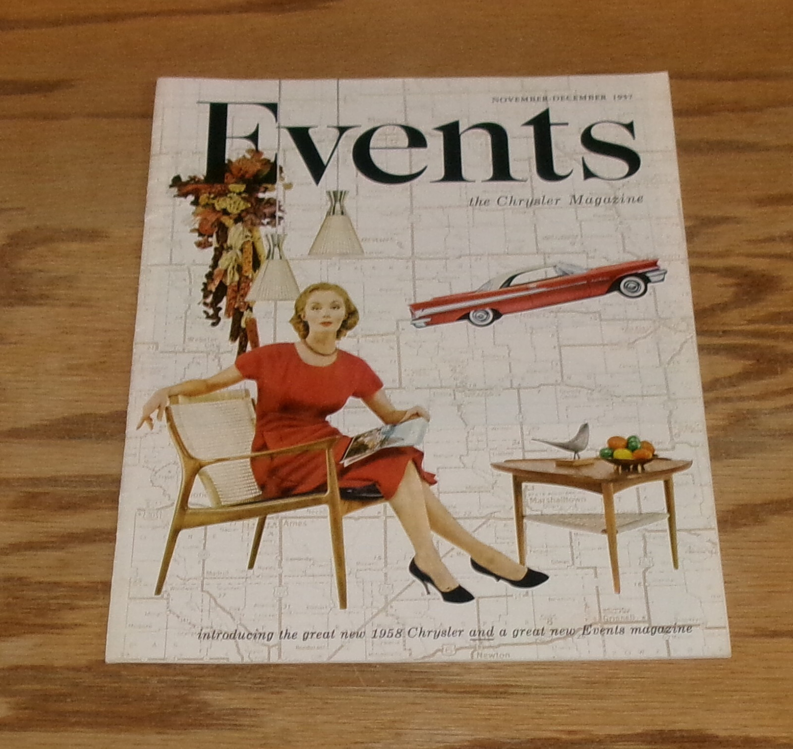 Original 1957 - 1958 Chrysler Events Magazine Brochure Imperial New Yorker