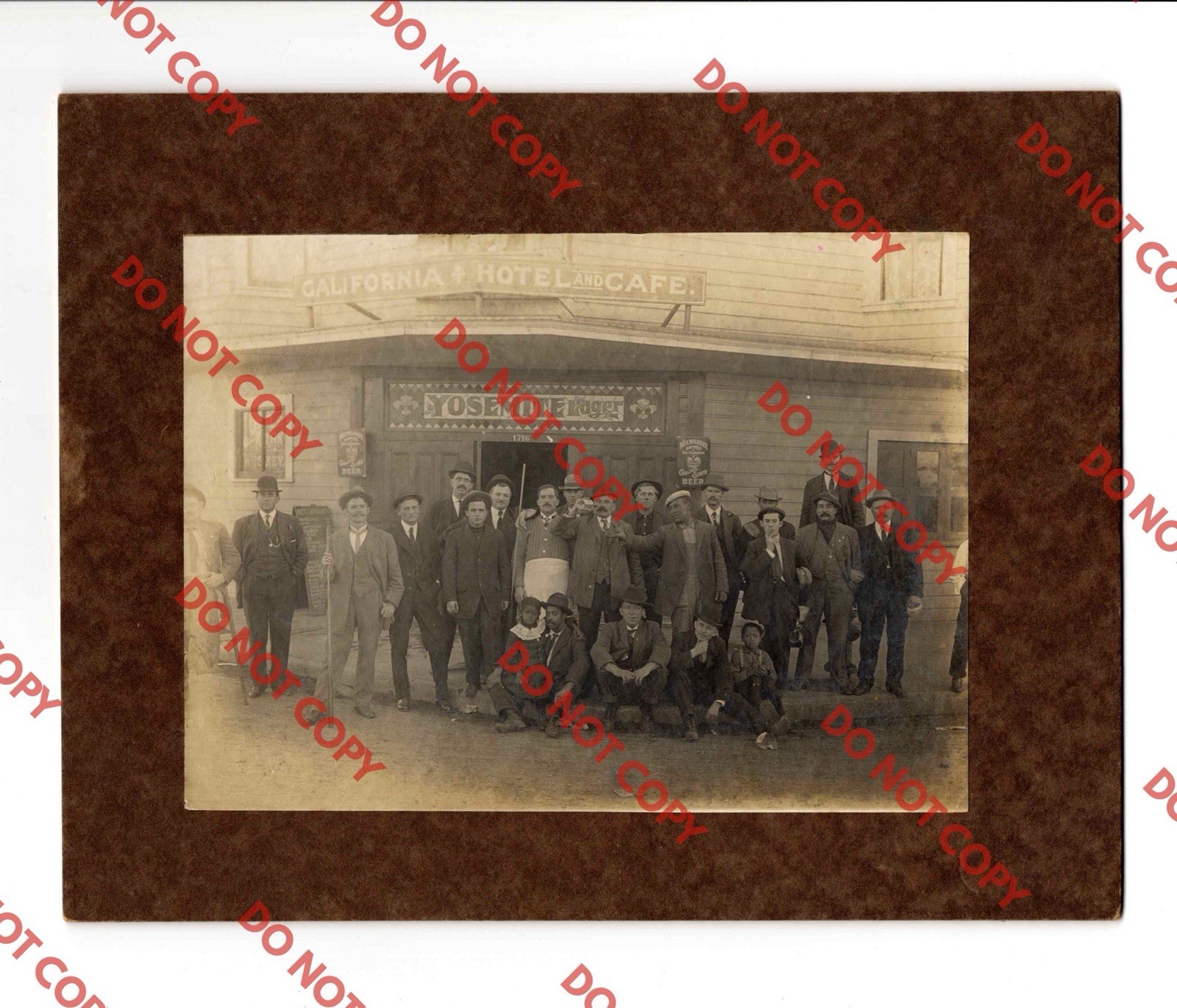 WOW c. 1900 INTEGRATED California Hotel Cafe Bar & Saloon SAN FRANCISCO SF PHOTO WOW c. 1900 INTEGRATED California Hotel Cafe Bar & Saloon SAN FRANCISCO SF PHOTO