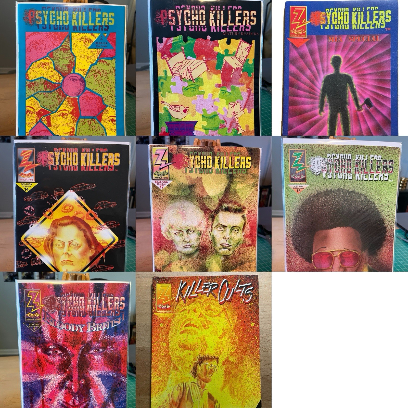 8 Psycho Killer Comic Lot Featuring Ed Gein, Wayne William’s And More 8 Psycho Killer Comic Lot Featuring Ed Gein, Wayne William’s And More