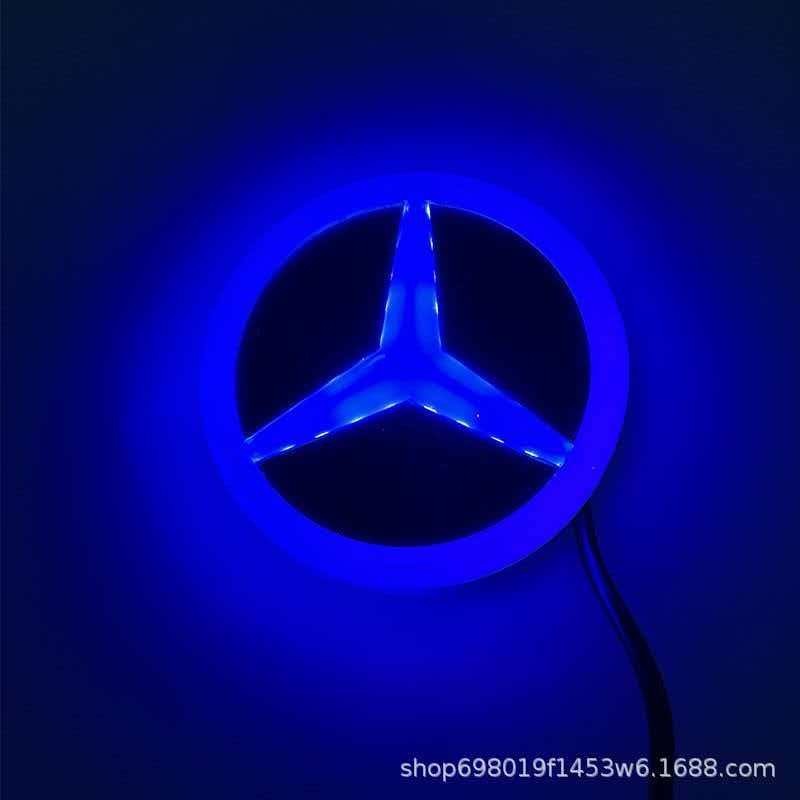 Mercedes-Benz radiator grille logo A B C E S GLK CLA class modified LED illumina Mercedes-Benz radiator grille logo A B C E S GLK CLA class modified LED illumina