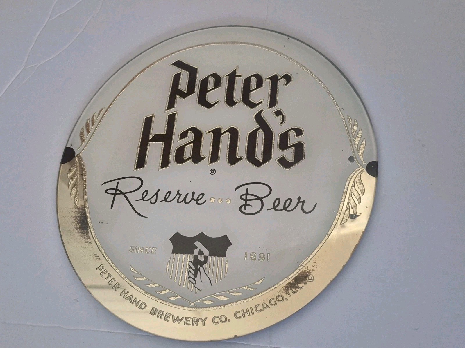 Vintage Peter Hand's Reserve Beer Brewery Sign Pub Vintage Peter Hand's Reserve Beer Brewery Sign Pub
