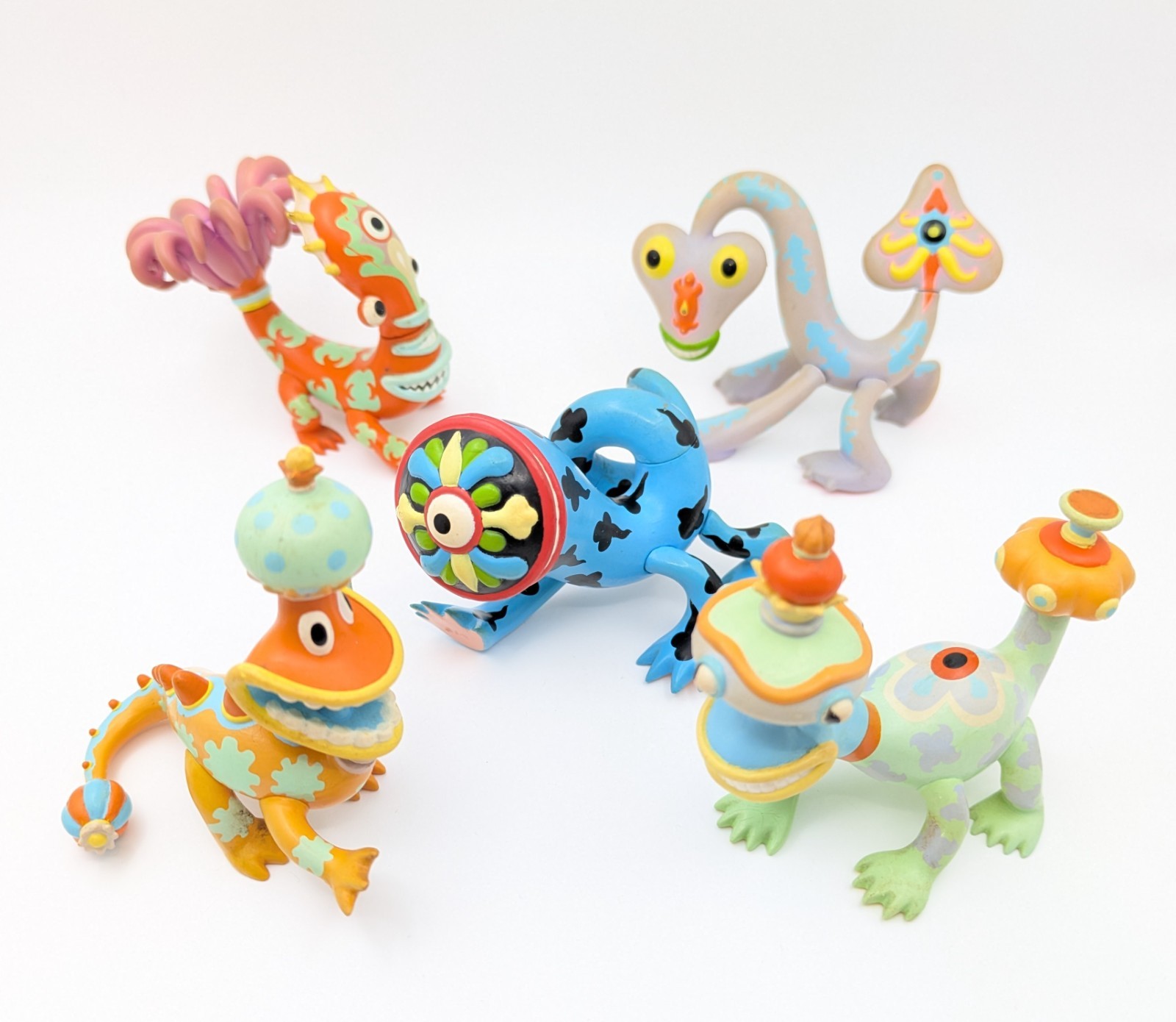 Super Rare Jim Woodring Capsule Toy Figure Set of 5 Sony Creative Collectible