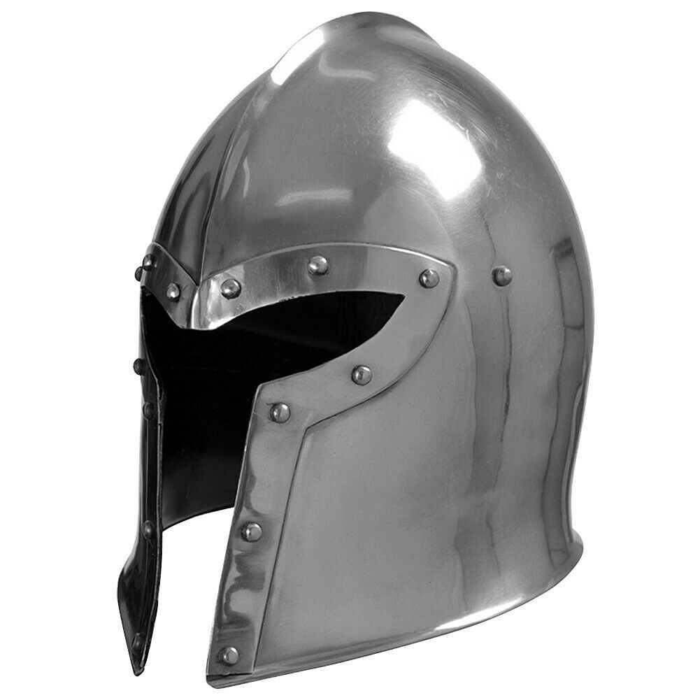 Knight Templar Crusader Medieval Barbuta Armor ADULT WEARABLE HELMET SCA gift   