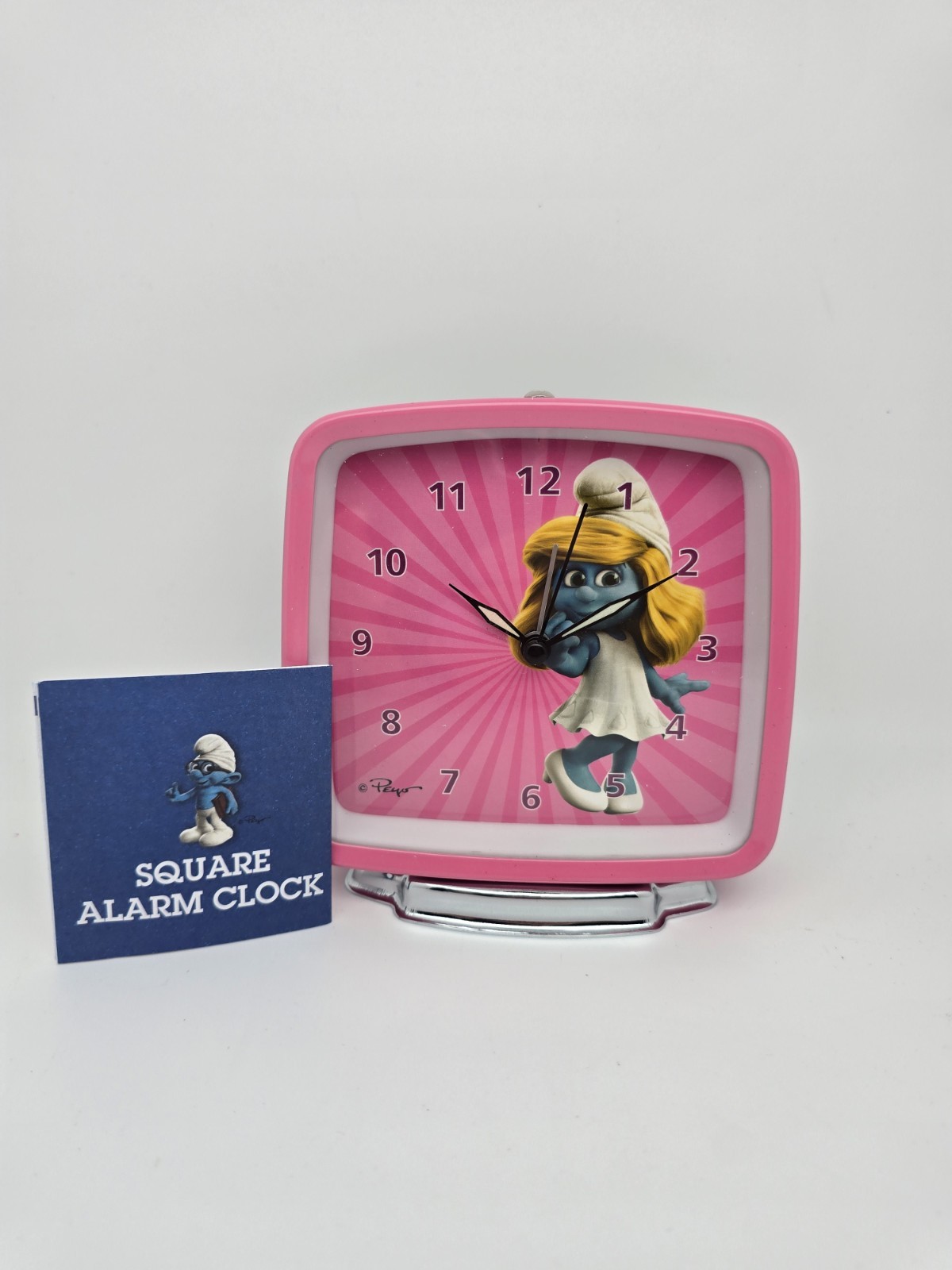 The Smurfs Smurfette  Pink Alarm Clock Peyo 2011 Lafig B. Schlumpfs Schtroumpf 