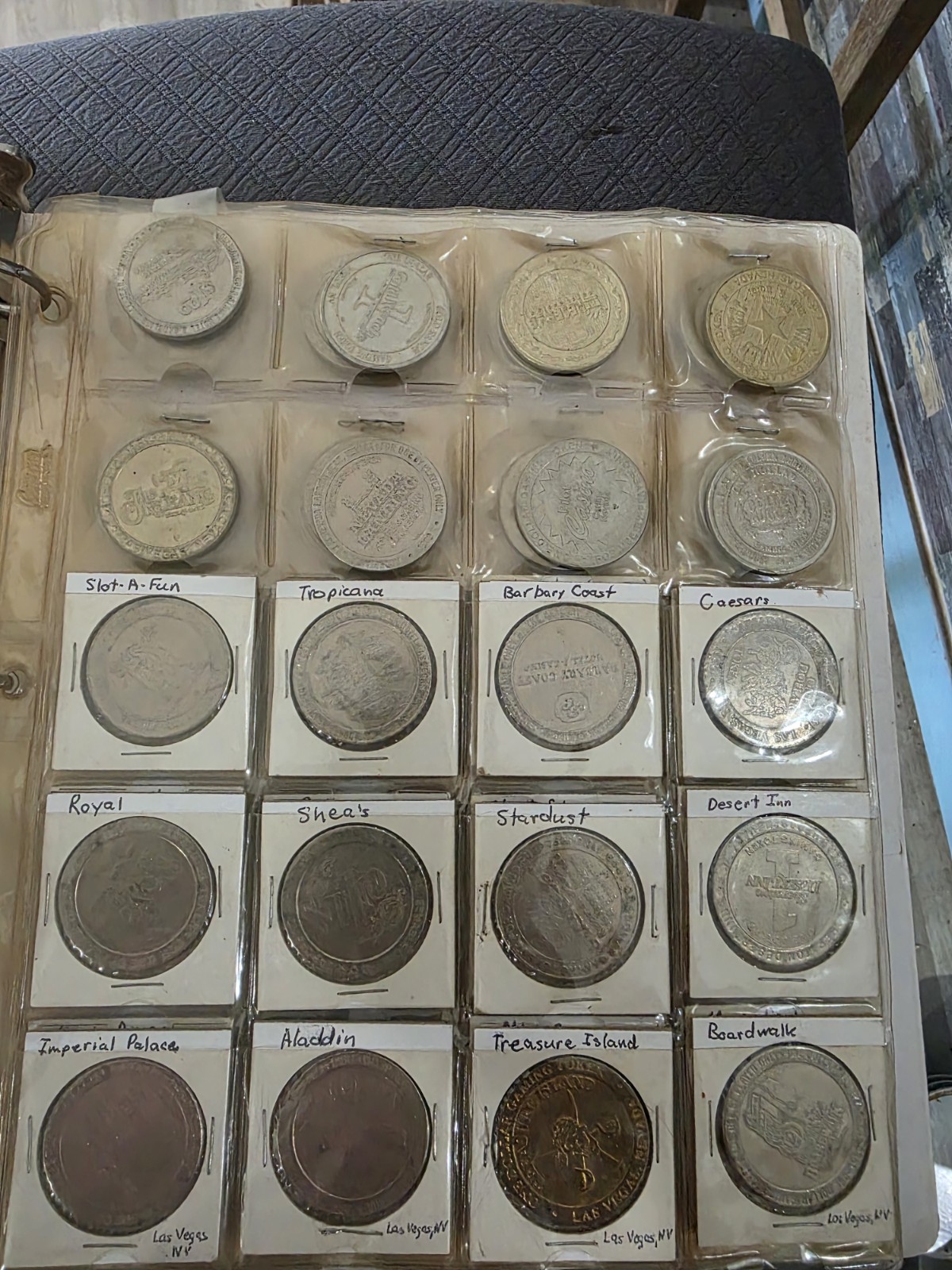 Vintage Las Vegas Casino Metal $1 Dollar Gaming Tokens Large Coins Vintage Las Vegas Casino Metal $1 Dollar Gaming Tokens Large Coins