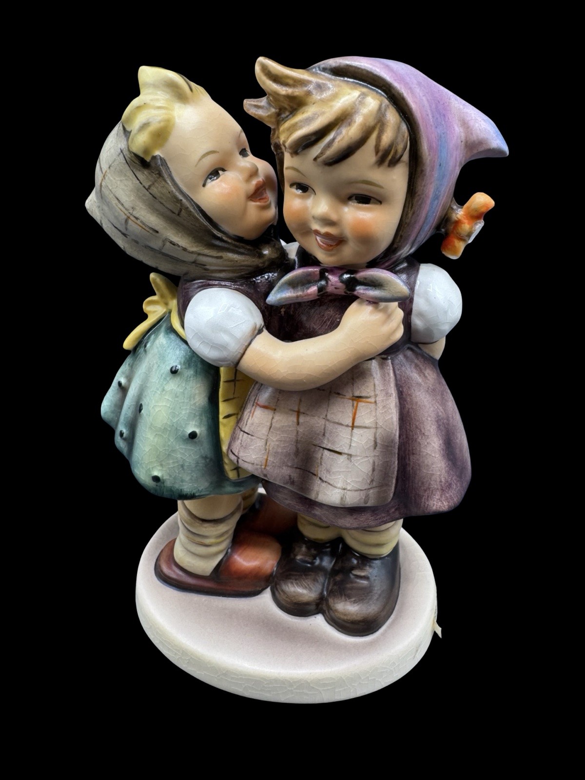 Goebel Hummel Telling Her Secret Figurine W Germany 5" Girl Whispering