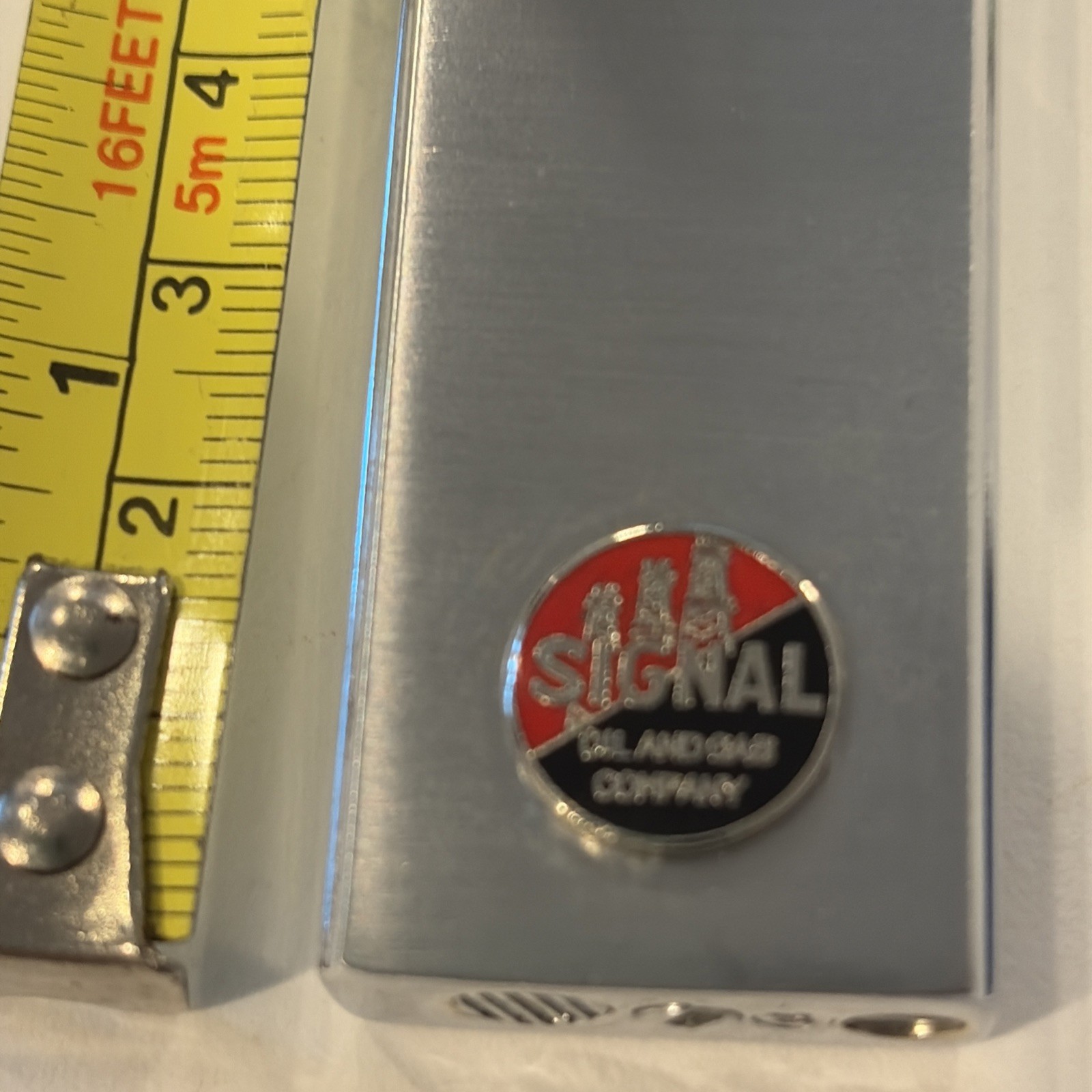 Vintage-RARE-"SIgnal GAS & OIL Company advertising lighter "Working  Albee Japan