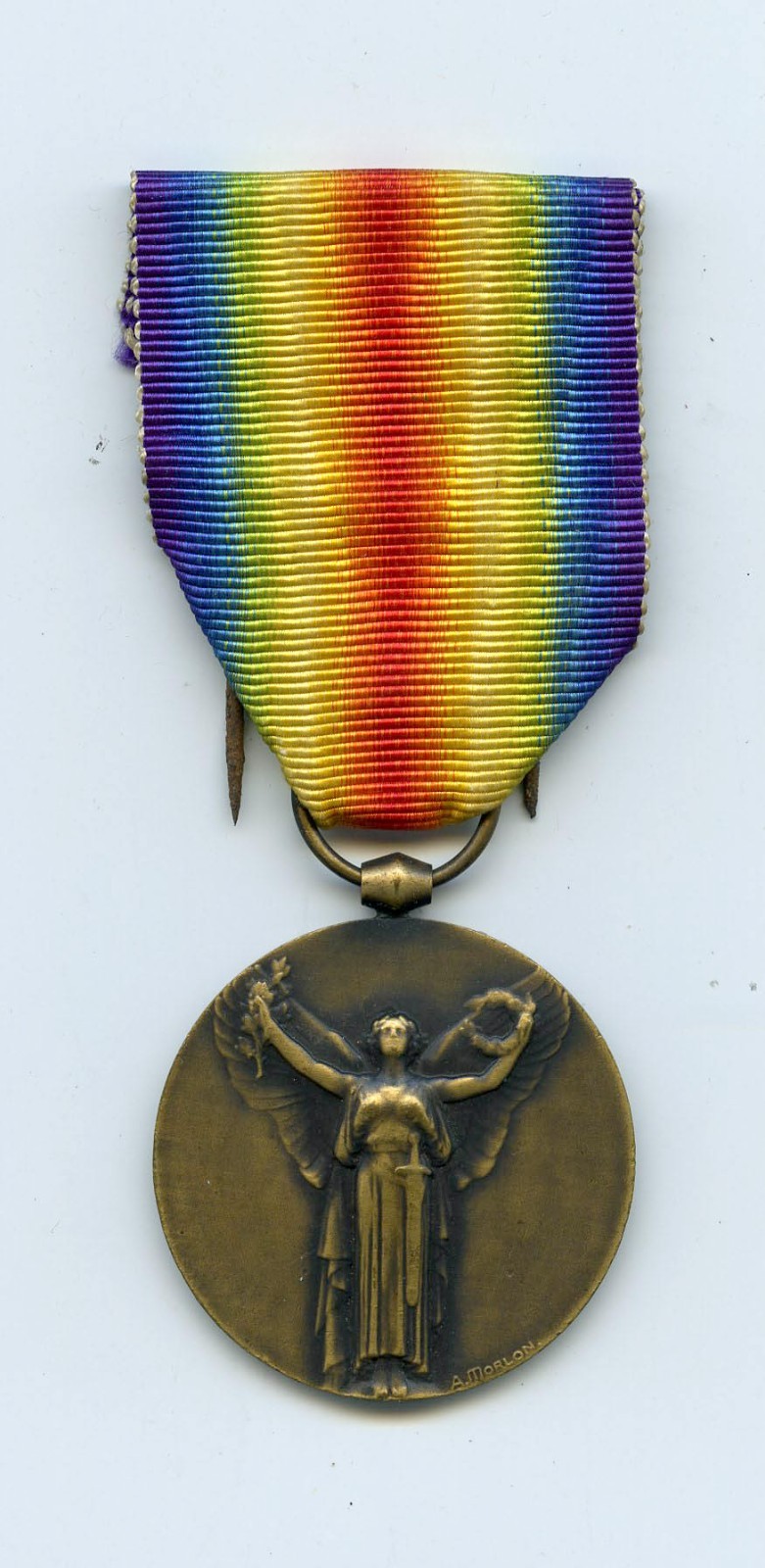 WWI FRANCE French INTER-ALLIED VICTORY MEDAL War Medal Complete with Hanger WWI FRANCE French INTER-ALLIED VICTORY MEDAL War Medal Complete with Hanger