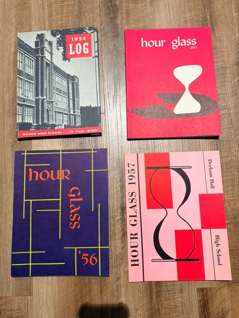 Vintage 1954-1957 High School Yearbook Lot of 4 Wilson Derham Hall St Paul MN Vintage 1954-1957 High School Yearbook Lot of 4 Wilson Derham Hall St Paul MN