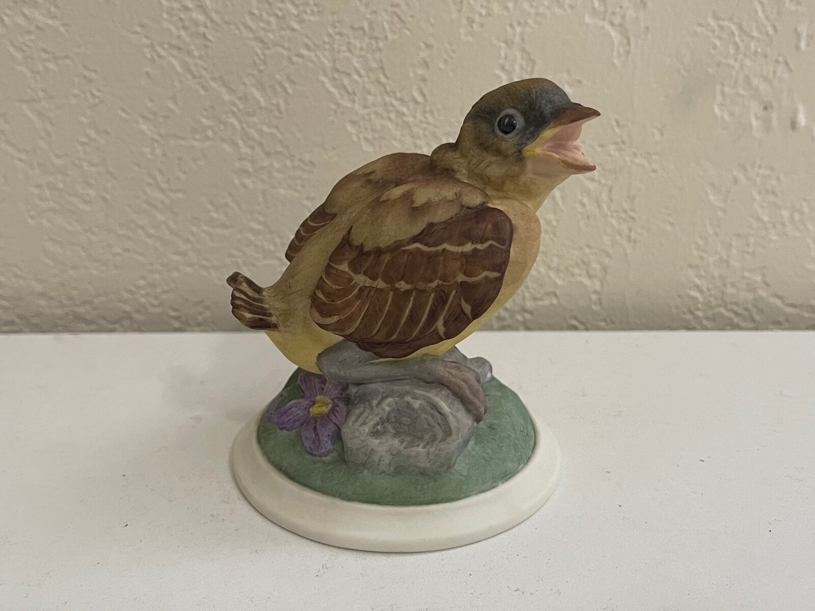 Boehm Porcelain Baby Goldfinch Bird Figurine 448