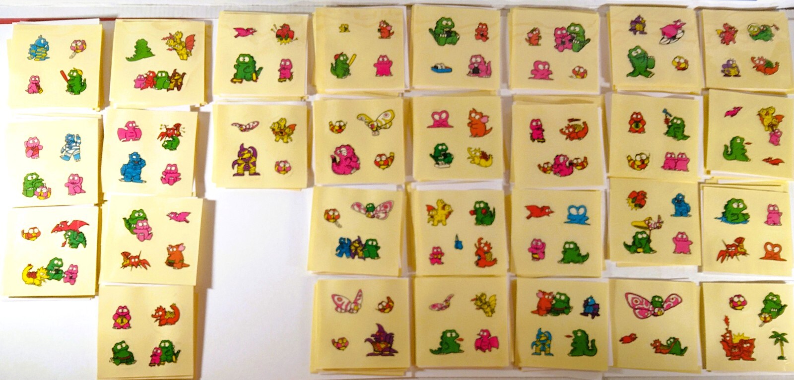 🟢🔥 29x GODZILLAND 1984 VINTAGE UNUSED STICKER SHEET COMPLETE SET MOTHRA RODAN 🟢🔥 29x GODZILLAND 1984 VINTAGE UNUSED STICKER SHEET COMPLETE SET MOTHRA RODAN