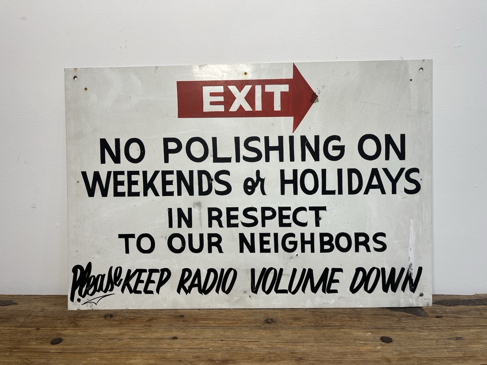 Vintage Hand Painted Car Wash Sign