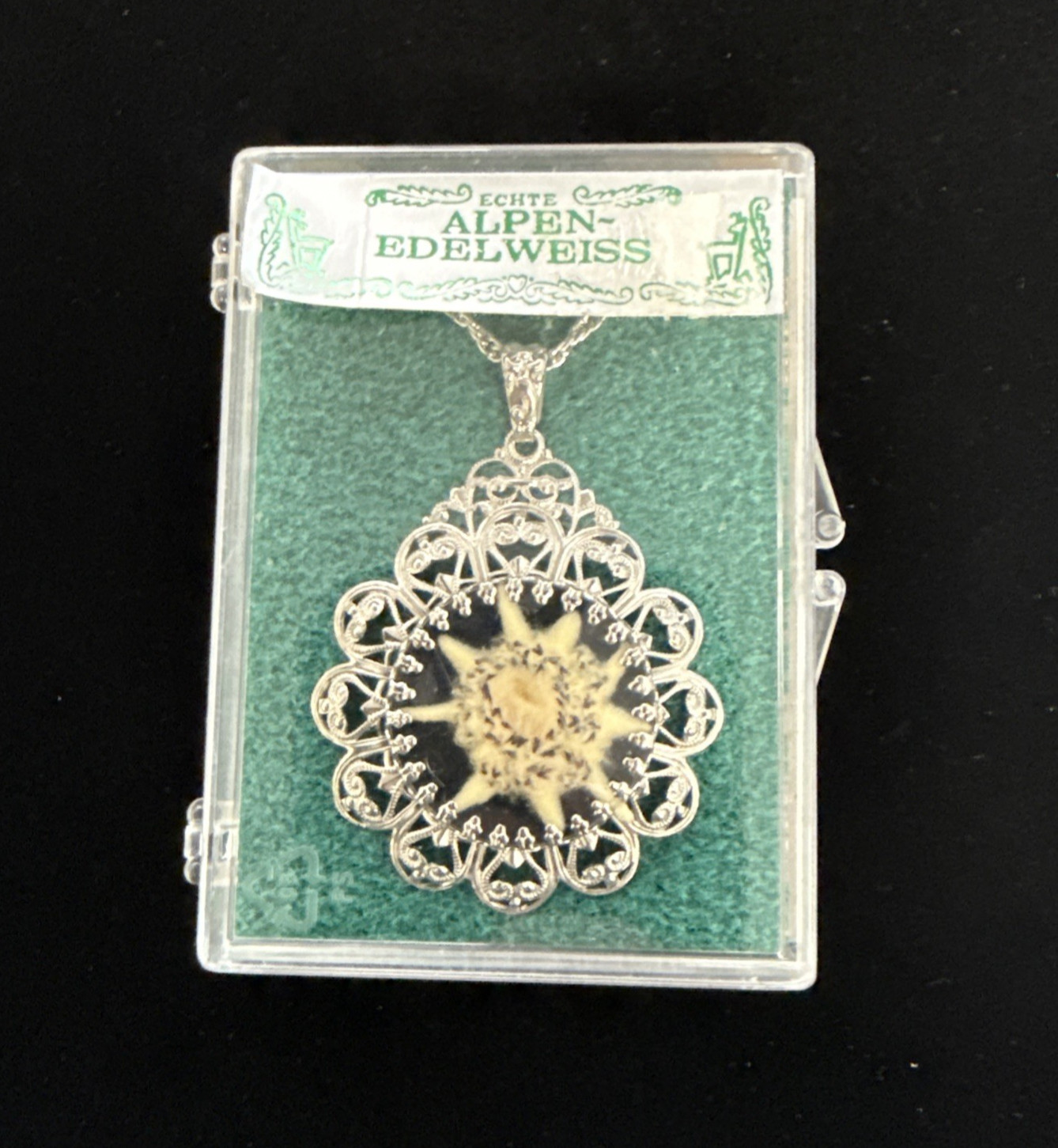 Vintage Edelweiss Necklace West Germany Vintage Edelweiss Necklace West Germany