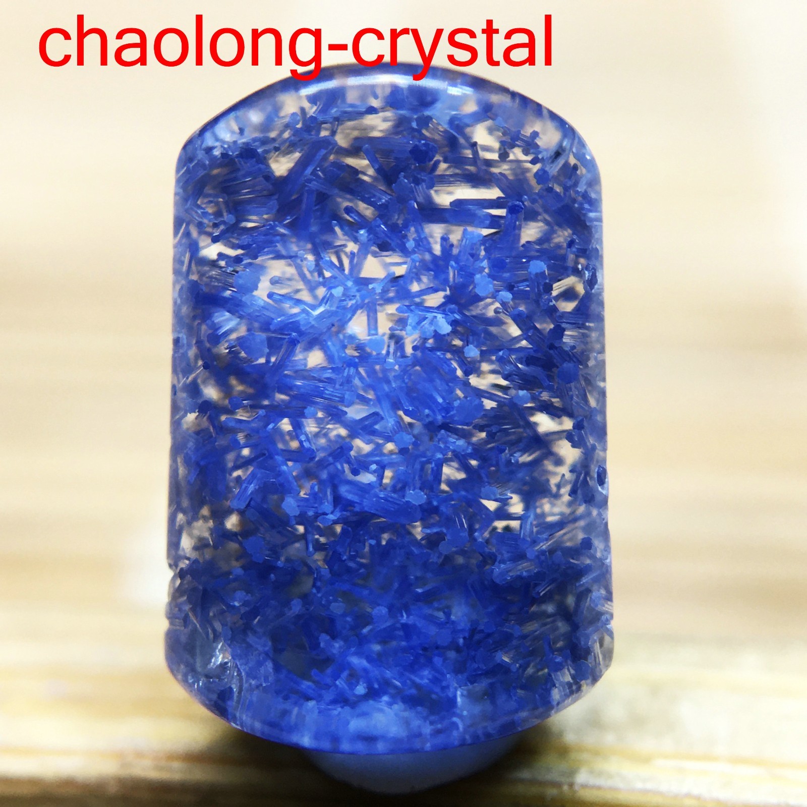 1.8Ct Very Rare NATURAL Beautiful Blue Dumortierite Quartz Crystal Pendant