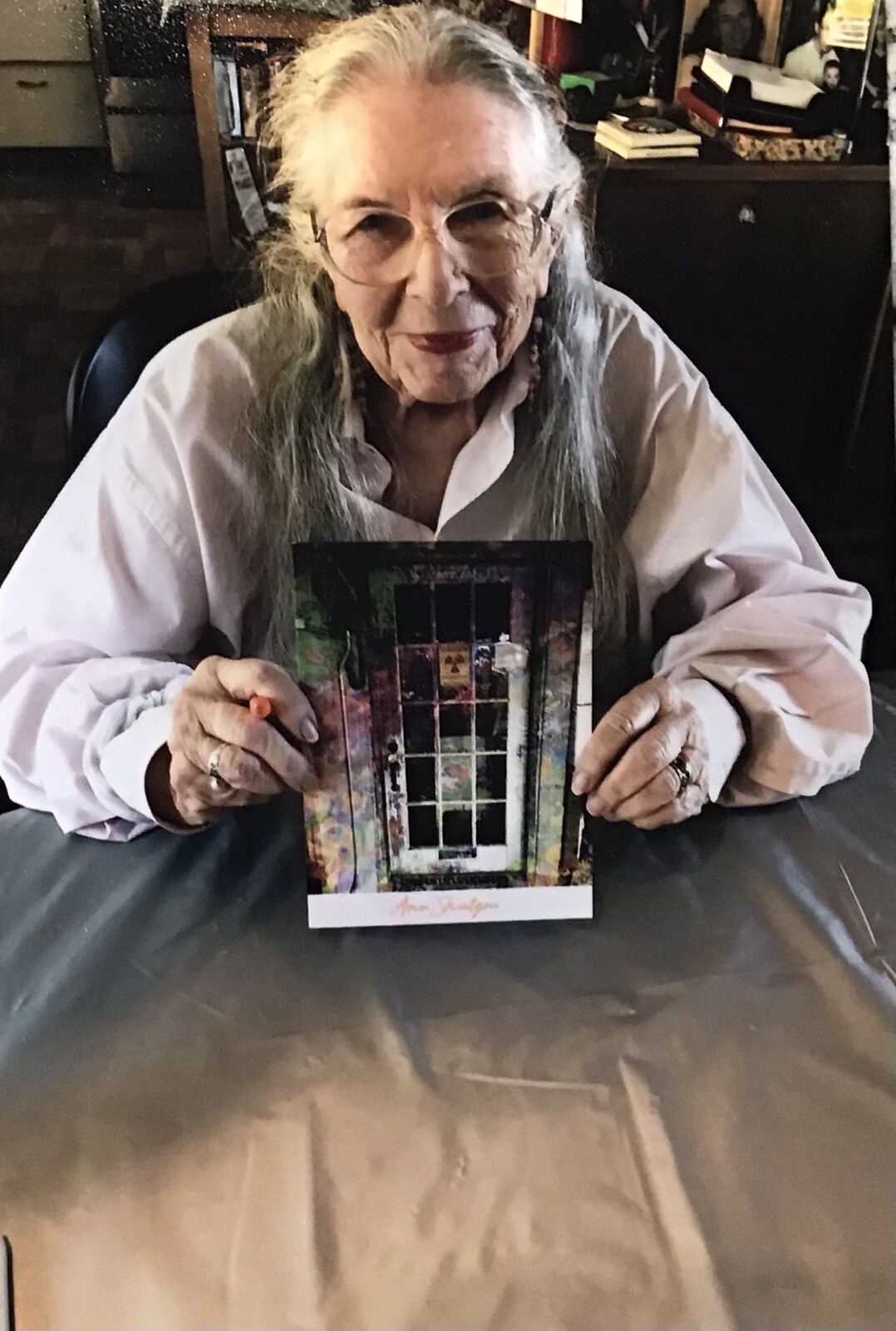 BLOTTER ART ORIGINAL SASHA SHULGIN LAB DOOR SHEET SIGNED BY ANN SHULGIN WITH COA BLOTTER ART ORIGINAL SASHA SHULGIN LAB DOOR SHEET SIGNED BY ANN SHULGIN WITH COA