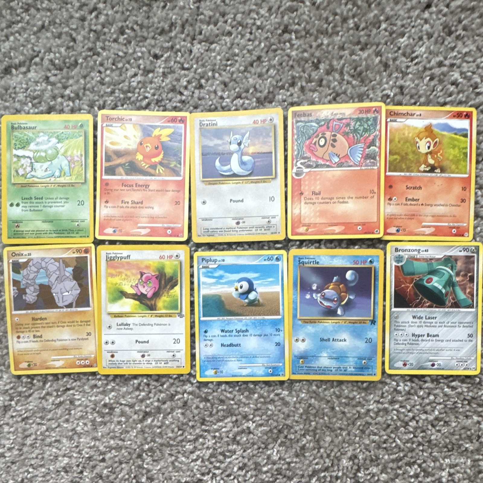 Vintage Pokémon 10 Card Lot Vintage Pokémon 10 Card Lot