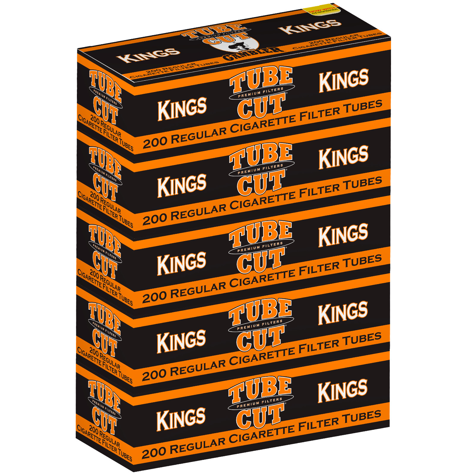 Gambler Tube Cut King Size Regular Cigarette Filter Tubes (200 Per Box) 5 Boxes Gambler Tube Cut King Size Regular Cigarette Filter Tubes (200 Per Box) 5 Boxes