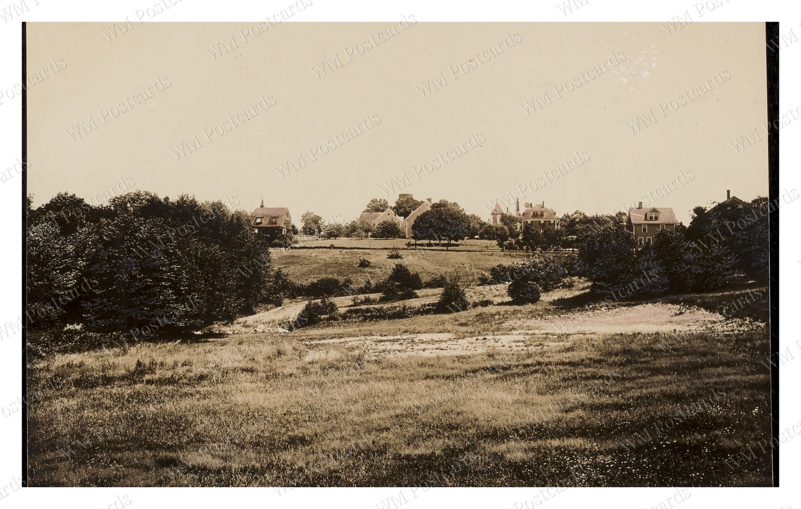 Sharon Massachusetts 1900s Panoramic Church Steeple Water Towe Standard Postcard Sharon Massachusetts 1900s Panoramic Church Steeple Water Towe Standard Postcard