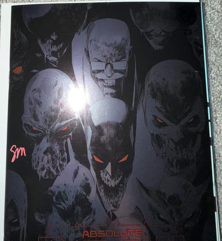 Absolute Batman #23 Seth Mann Virgin Foil Wraparound SIGNED w/COA LIMITED Absolute Batman #23 Seth Mann Virgin Foil Wraparound SIGNED w/COA LIMITED