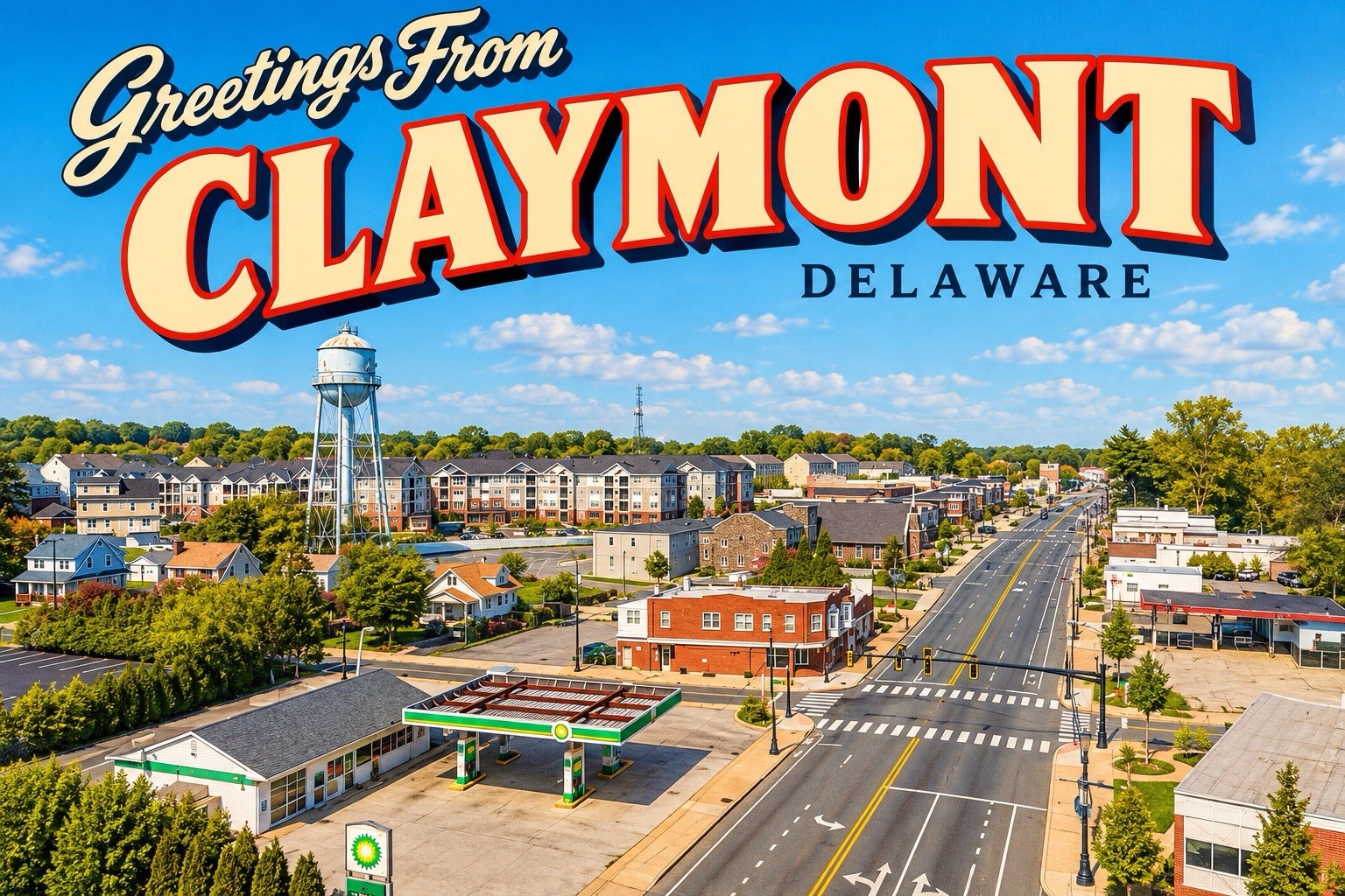 Greetings From claymont delaware Modern 4x6 Postcard E321 Greetings From claymont delaware Modern 4x6 Postcard E321