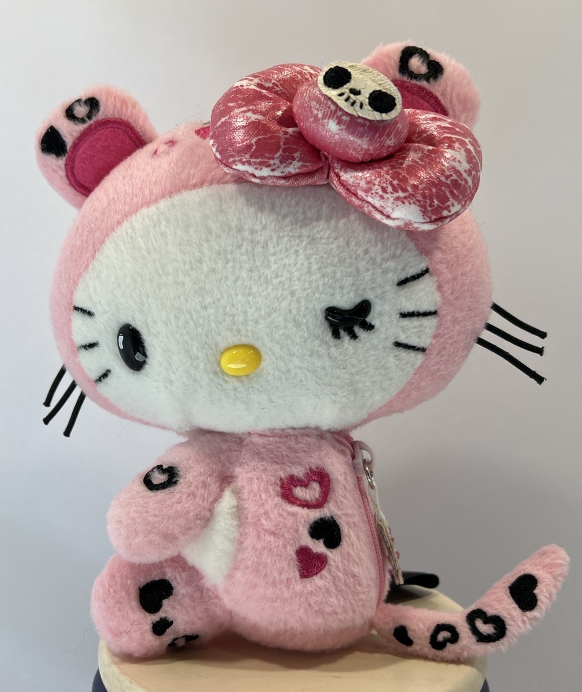 Rare Tokidoki x Hello Kitty Pink Leopard 9" Plush Removable Hoodie Sanrio 2009 Rare Tokidoki x Hello Kitty Pink Leopard 9" Plush Removable Hoodie Sanrio 2009