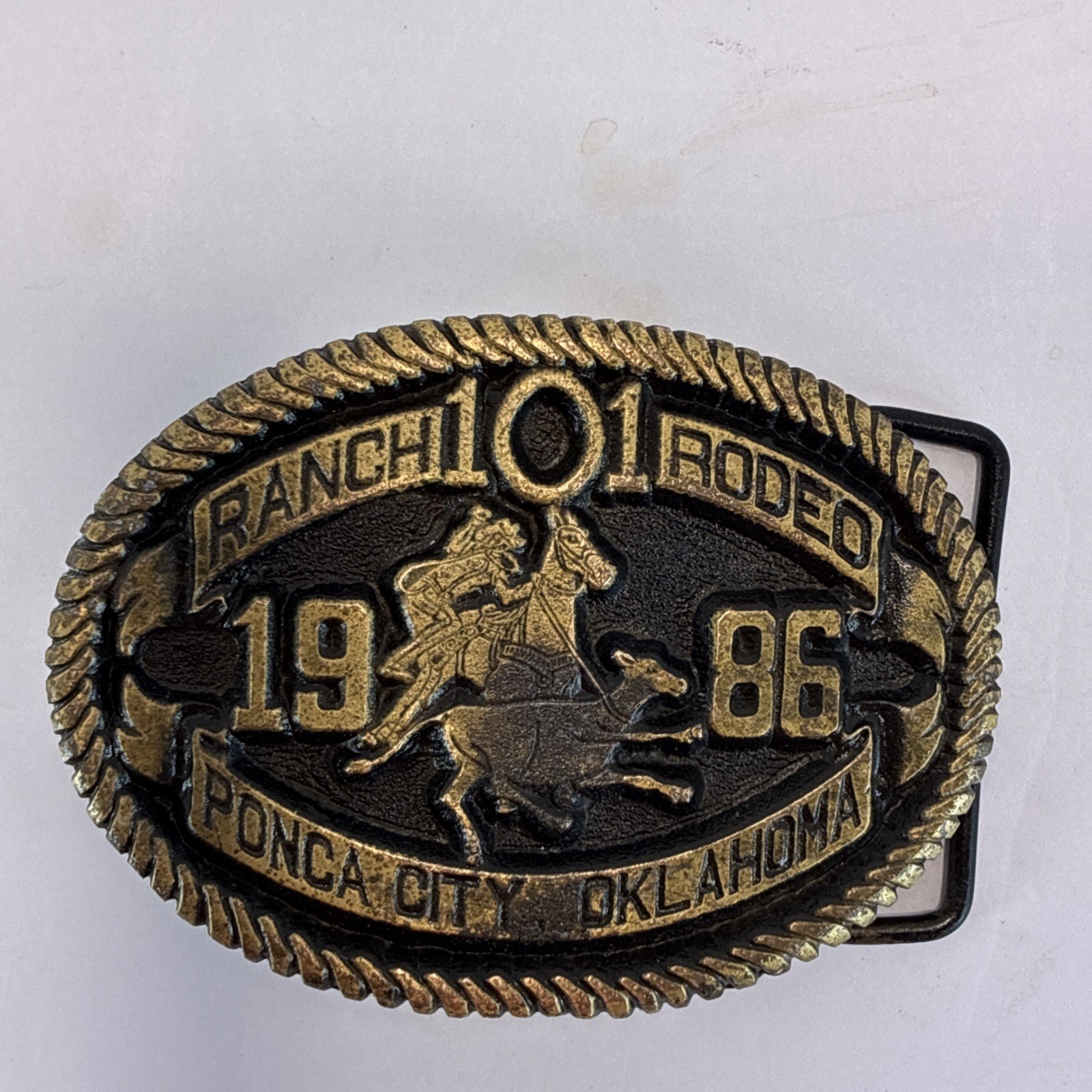 VTG Ranch 101 Rodeo 1986 Ponca City, Oklahoma Belt Buckle Limit Edition 1 of 100