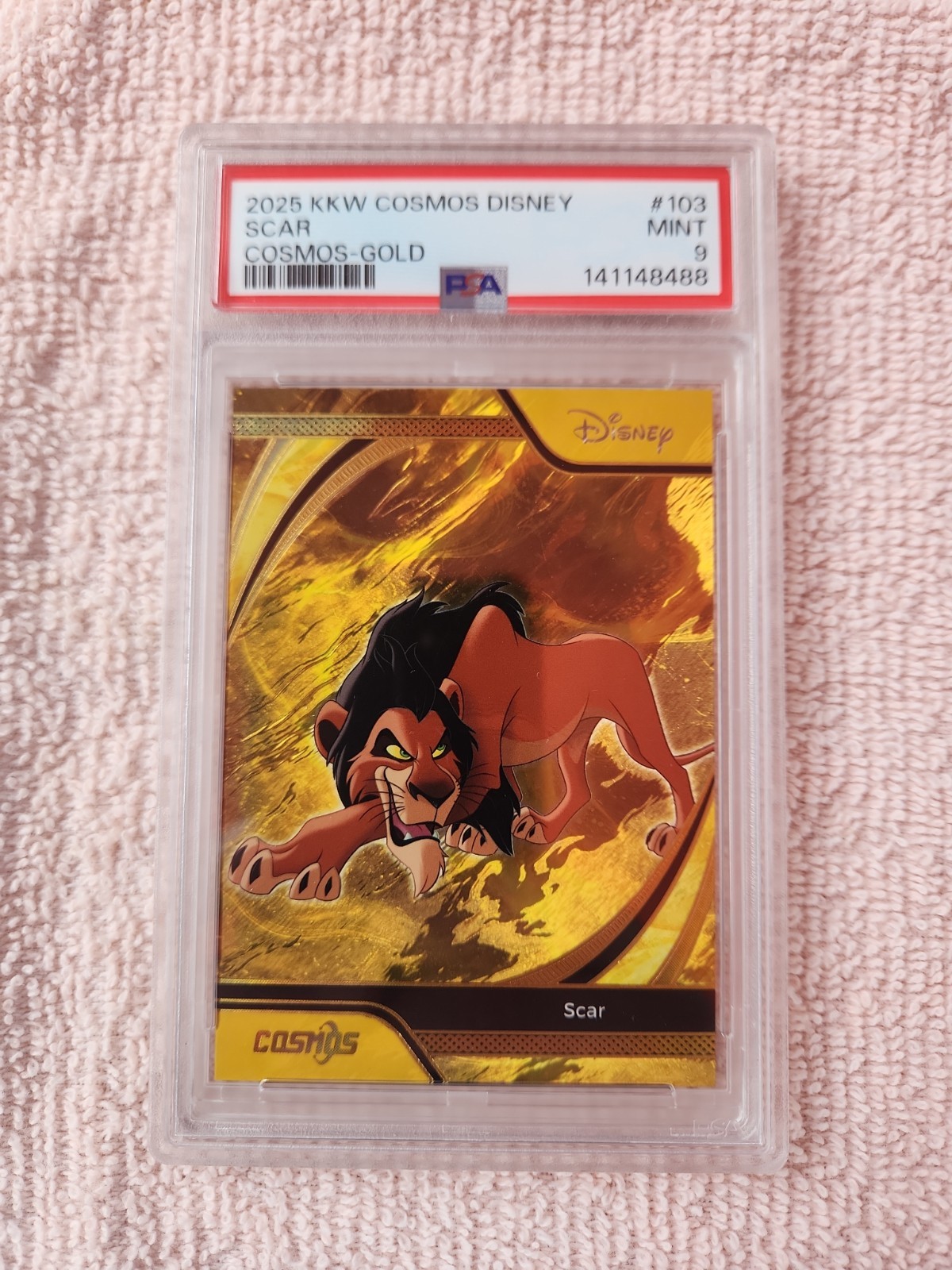 2025 KKW Cosmos Disney Scar Gold/10 PSA 9 POP 1
