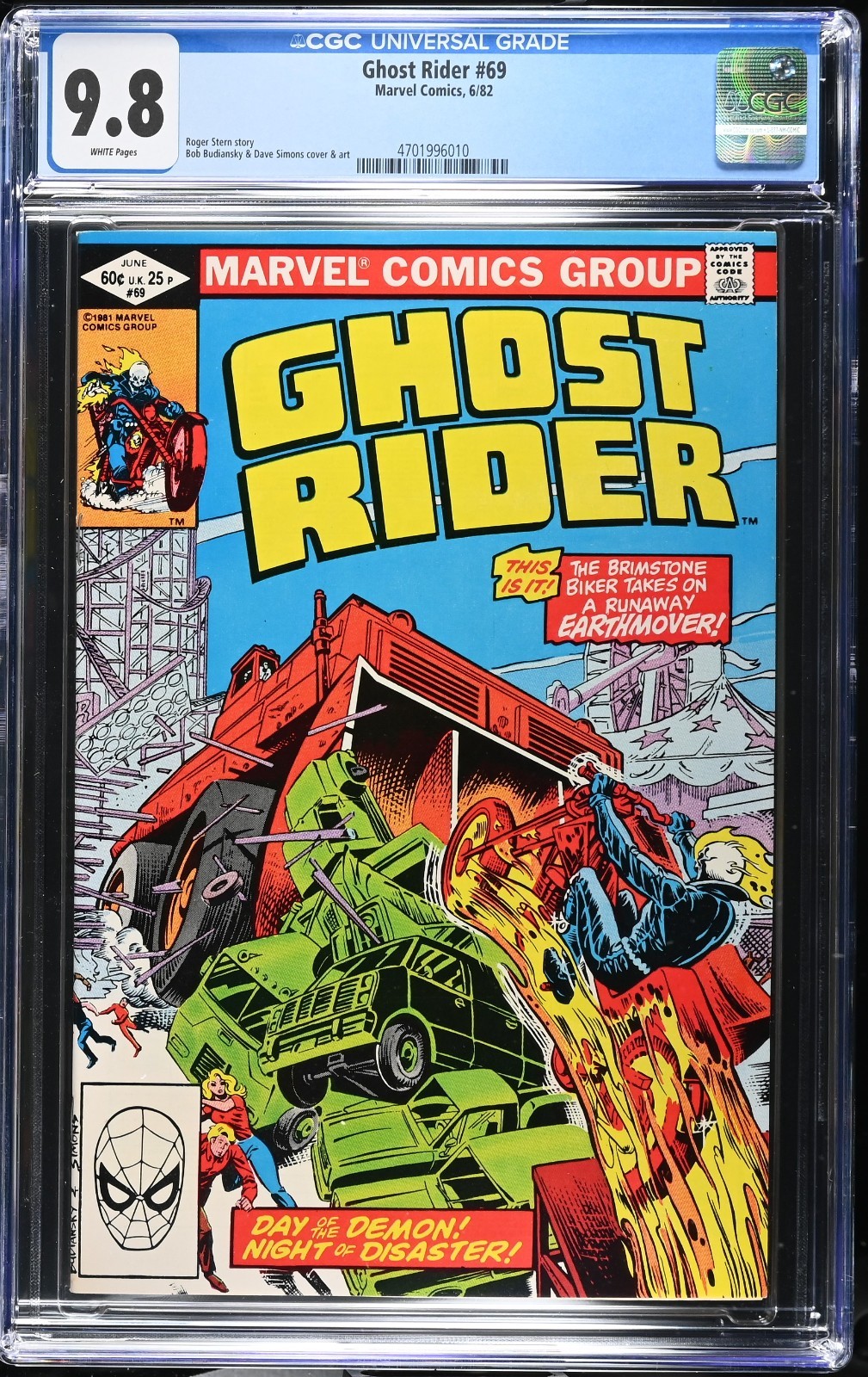 Ghost Rider 69 CGG 9.8 1982