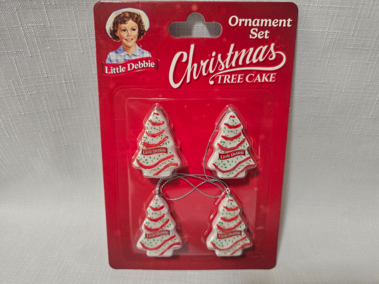 Little Debbie Christmas Tree Cake Ornament Set - New Little Debbie Christmas Tree Cake Ornament Set - New