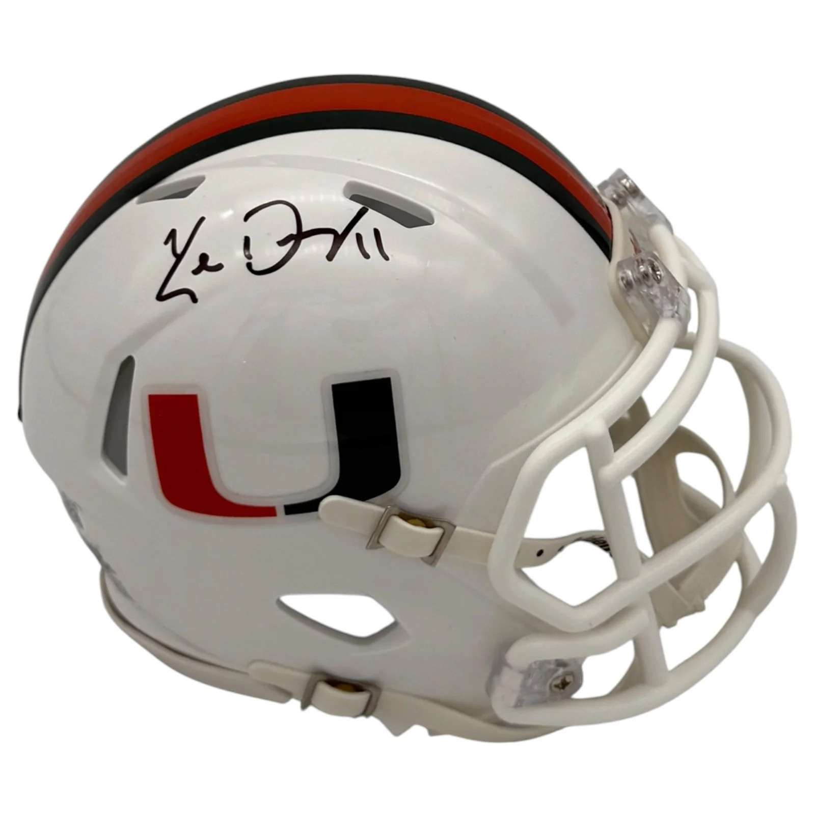 Ken Dorsey Autographed Miami Hurricanes (Speed) Mini Helmet - JSA