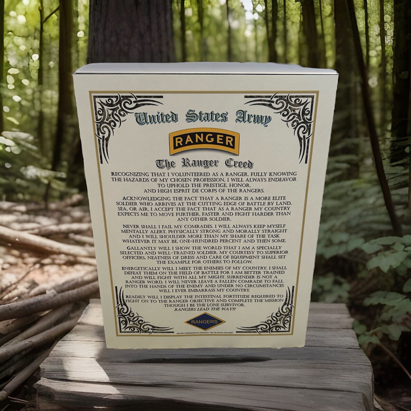 THE RANGER CREED PRINT / U.S. Army ~ Rangers Lead The Way THE RANGER CREED PRINT / U.S. Army ~ Rangers Lead The Way