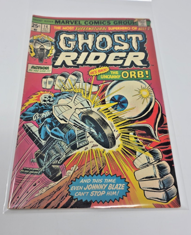 Ghost Rider #14 Marvel Comics 1975 Mid to High Grade The Uncanny Orb Ghost Rider #14 Marvel Comics 1975 Mid to High Grade The Uncanny Orb