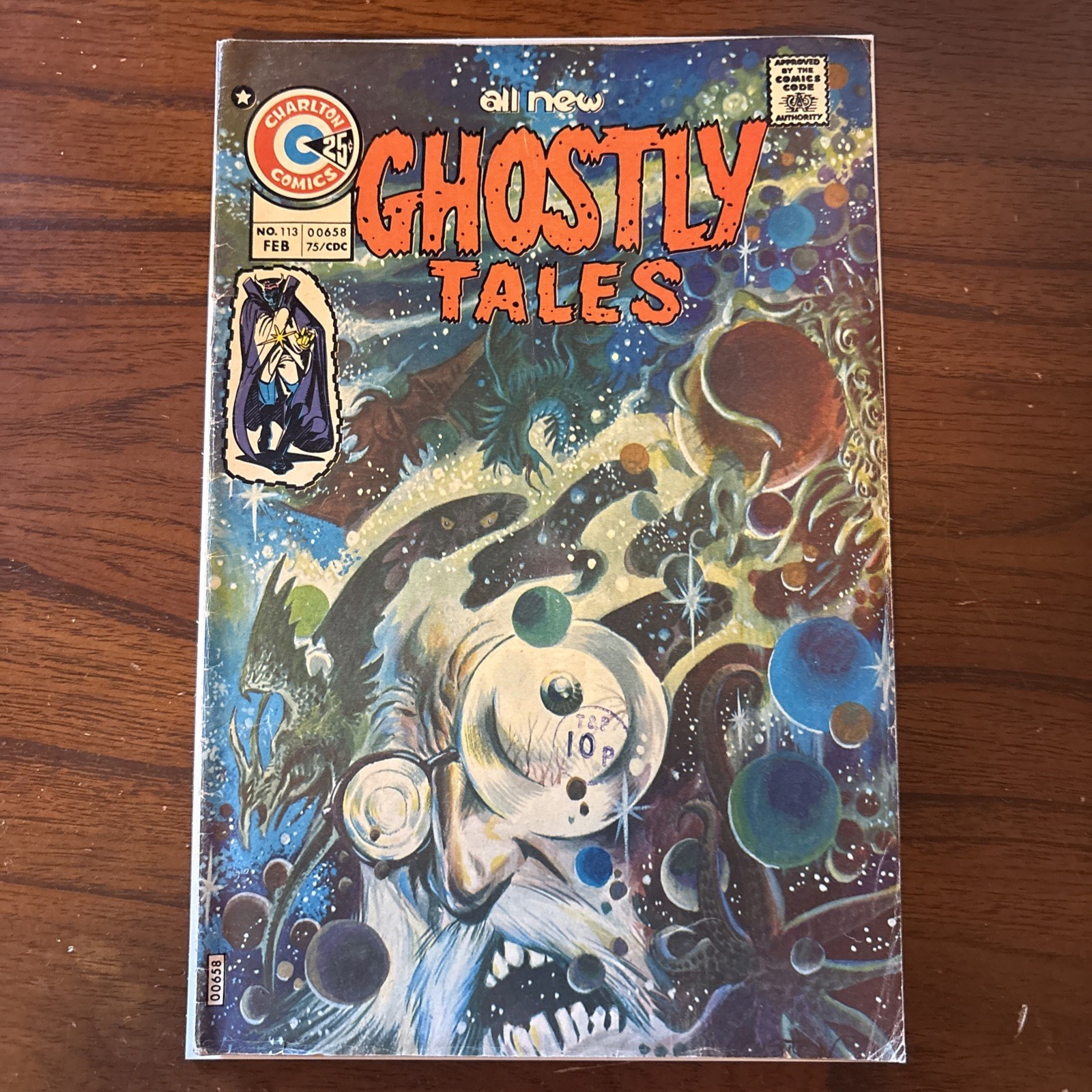 Ghostly Tales #113 Charlton 1975 Classic Tom Sutton Horror Cover Ghostly Tales #113 Charlton 1975 Classic Tom Sutton Horror Cover