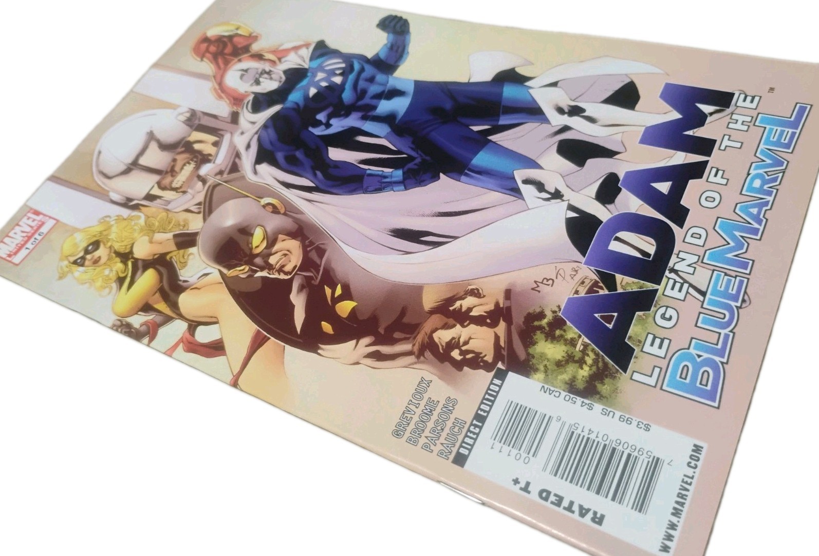 Adam Legend of Blue Marvel 1 2009 1st App of Blue Marvel Anti-Man 8.0 VF/VF+ 8.5