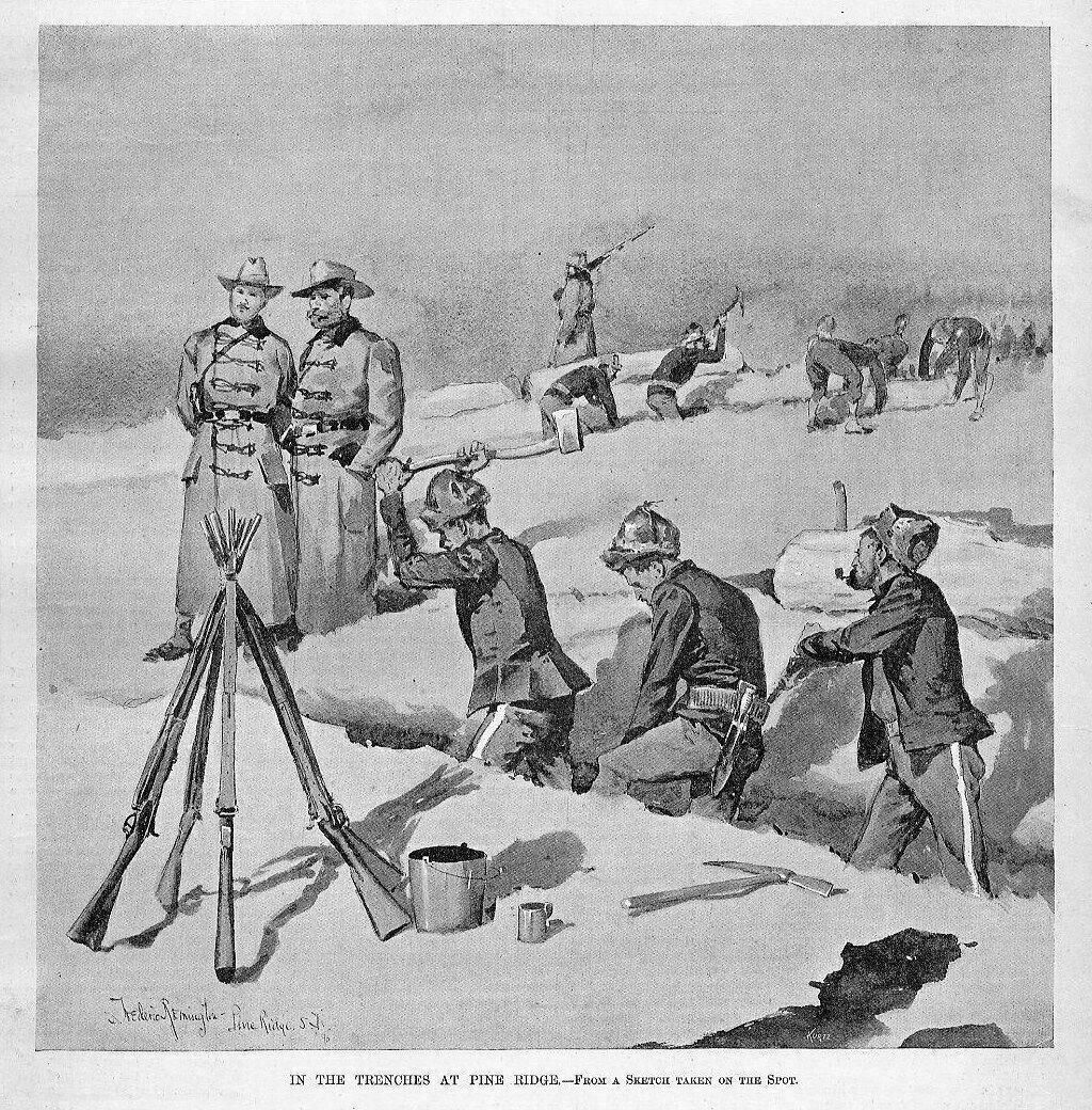 FREDERIC REMINGTON, 1891 SOUTH DAKOTA HISTORY, SIOUX INDIAN OUTBREAK, PINE RIDGE FREDERIC REMINGTON, 1891 SOUTH DAKOTA HISTORY, SIOUX INDIAN OUTBREAK, PINE RIDGE