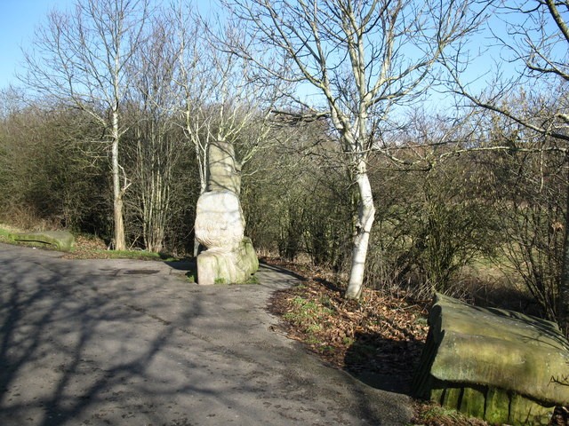 Photo A2 Centurion drinking sculpture North Common\/ST6772 One of severa c2010