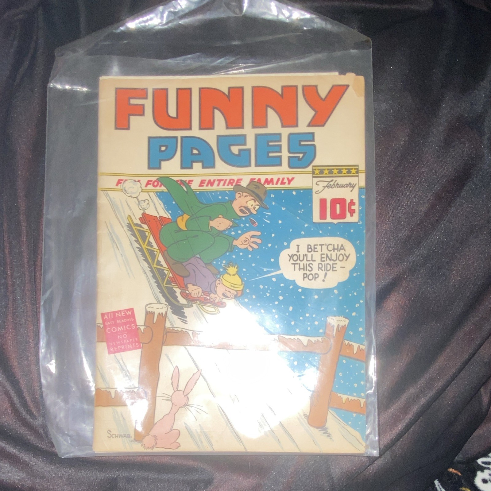 Extremely Rare Vintage Funny Pages Comic Book Single Issue 10¢ Cover Bagged 