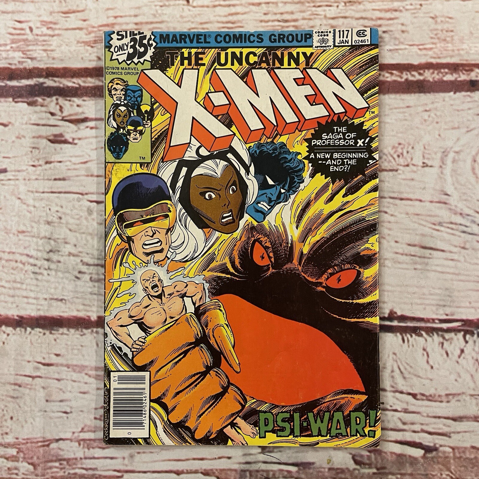 Uncanny X-Men Comic #117 “Psi War" Misty Knight Cameo 1978 Comics
