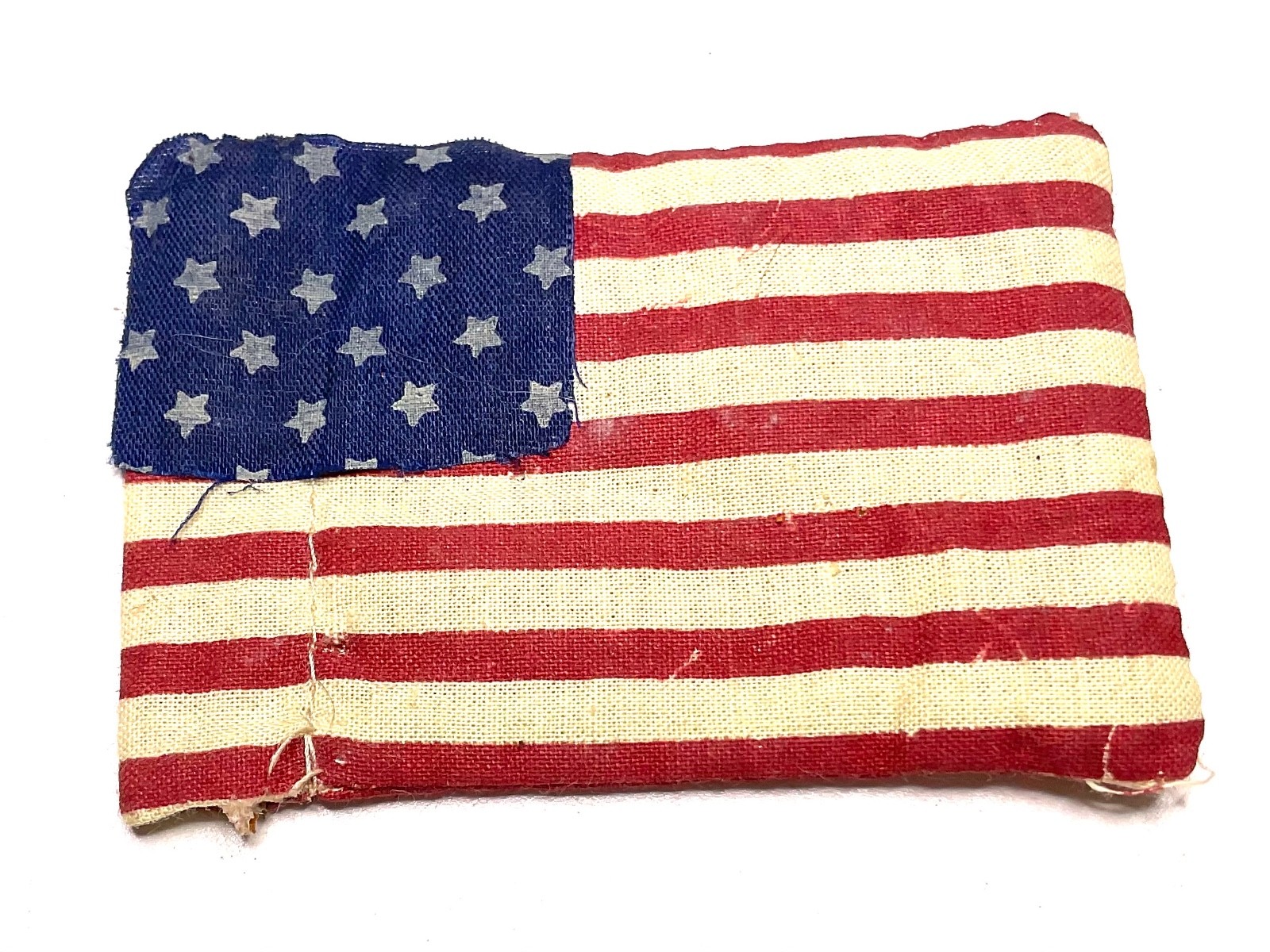 Antique 48 Star American Flag Pincushion Miniature Patriotic Sewing 1912-1959 Antique 48 Star American Flag Pincushion Miniature Patriotic Sewing 1912-1959