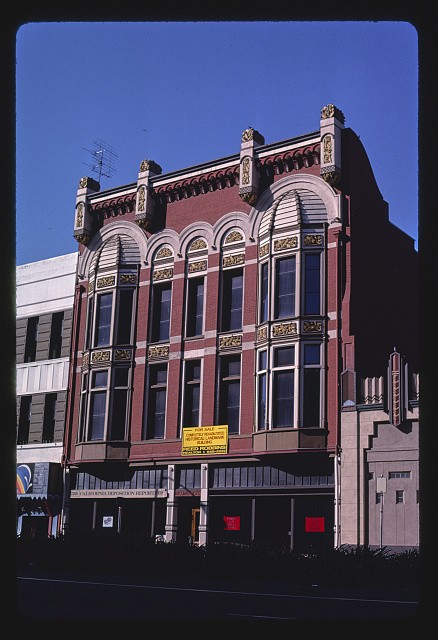 Stockton California Weber Street Commercial Building 1987 Victorian Facade Stockton California Weber Street Commercial Building 1987 Victorian Facade