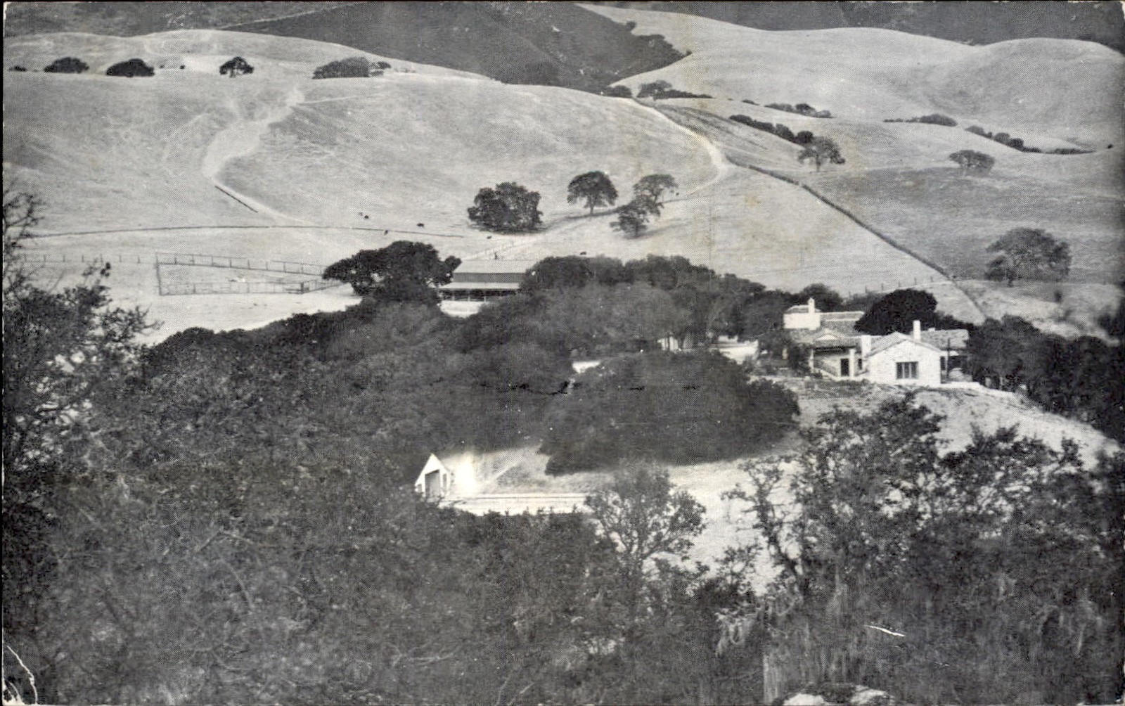 Monterey CA California La Casa Escondida Holman's Ranch Aerial Vintage Postcard Monterey CA California La Casa Escondida Holman's Ranch Aerial Vintage Postcard