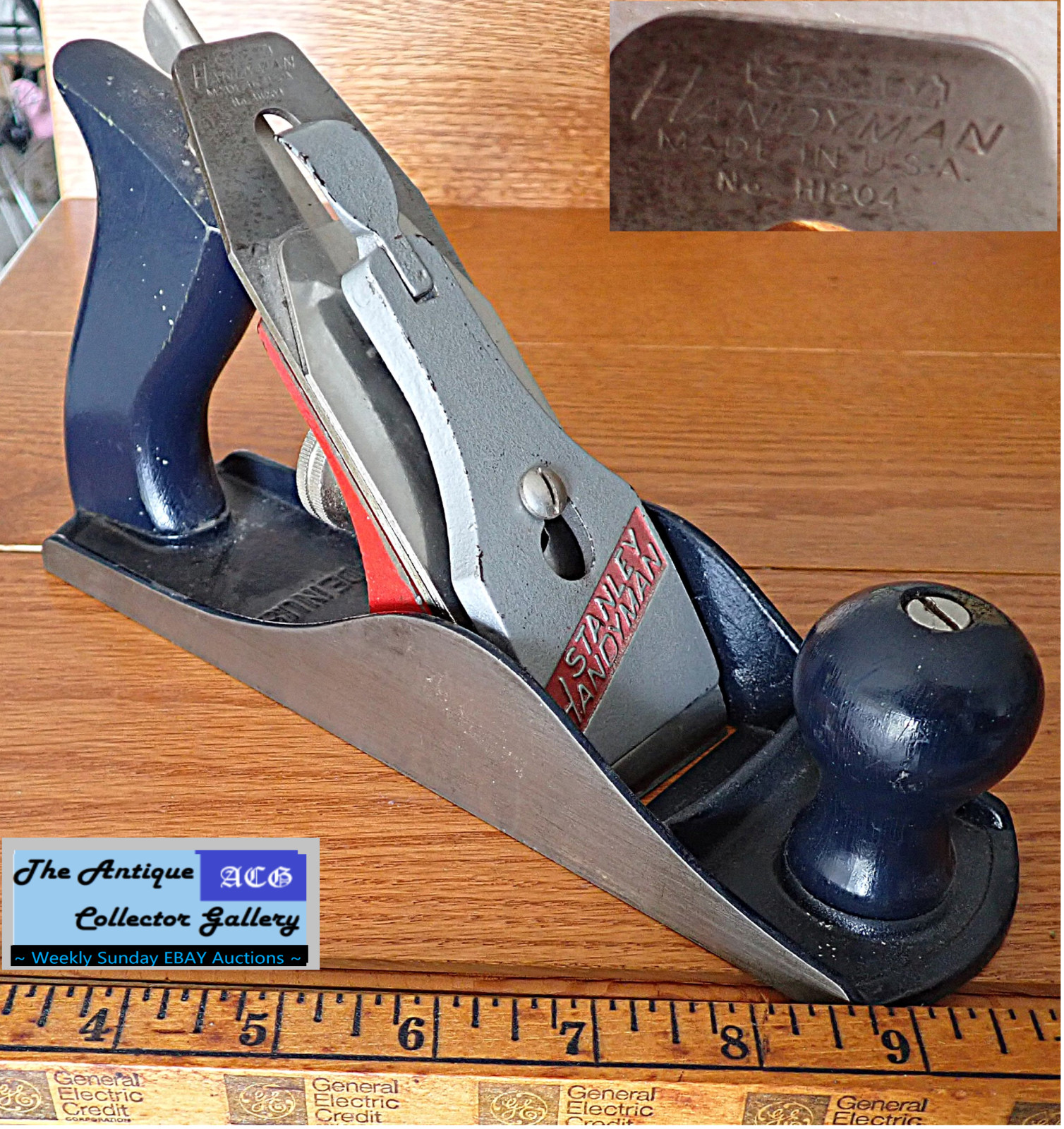 Vintage⌛Stanley Handyman H1204 Carpenters Woodworking Plane  🪙1957 to 1973 🪙