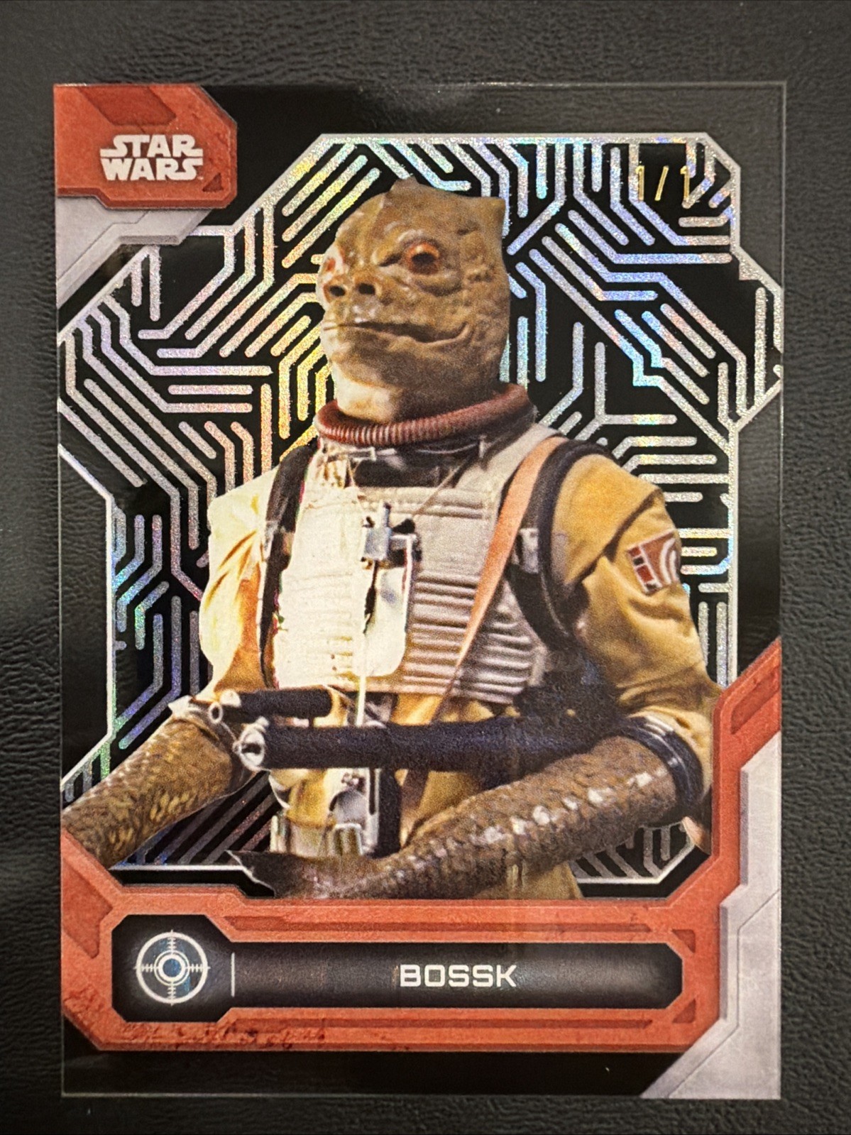 2024 Topps Star Wars High Tek Imperial Walls #16 BOSSK Black Diffractor “1/1”