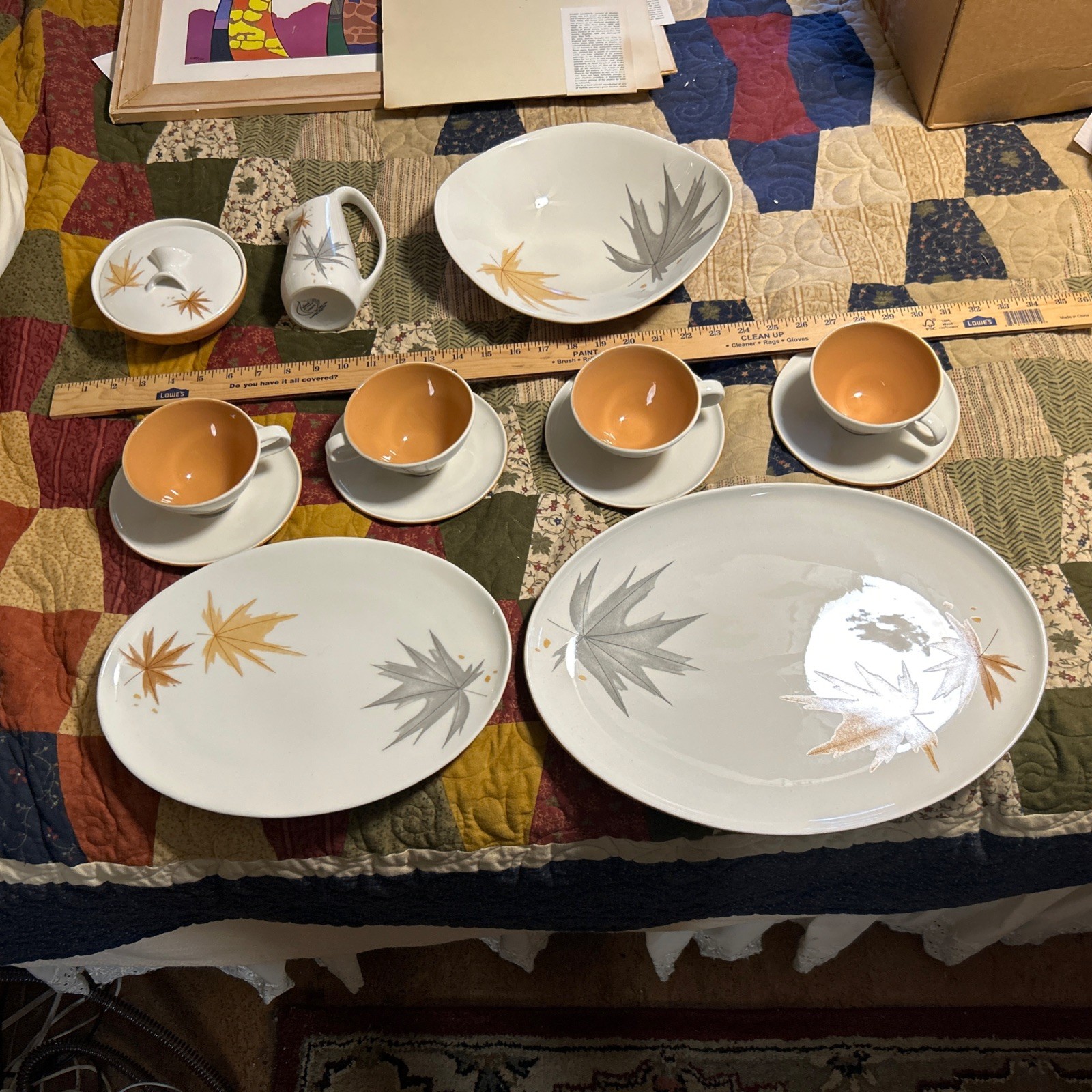 Iroquois China Informal Ben Seibel Harvest Time Luncheon Set 14 Pieces MCM Iroquois China Informal Ben Seibel Harvest Time Luncheon Set 14 Pieces MCM