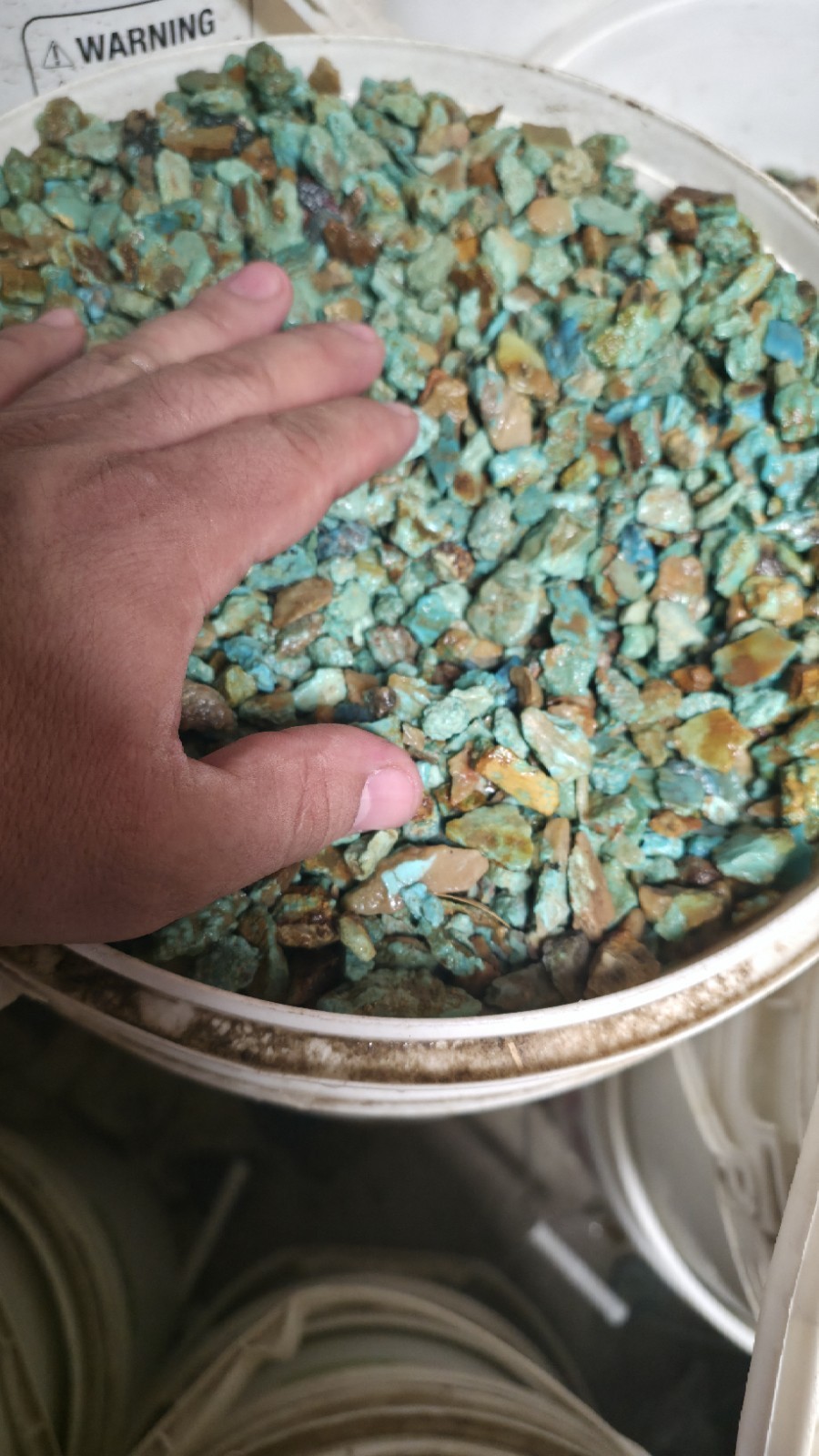 Stabilized Blue-green turquoise rough By The Pound 1/4" To 1/2" Of An Inch Sizes Stabilized Blue-green turquoise rough By The Pound 1/4" To 1/2" Of An Inch Sizes